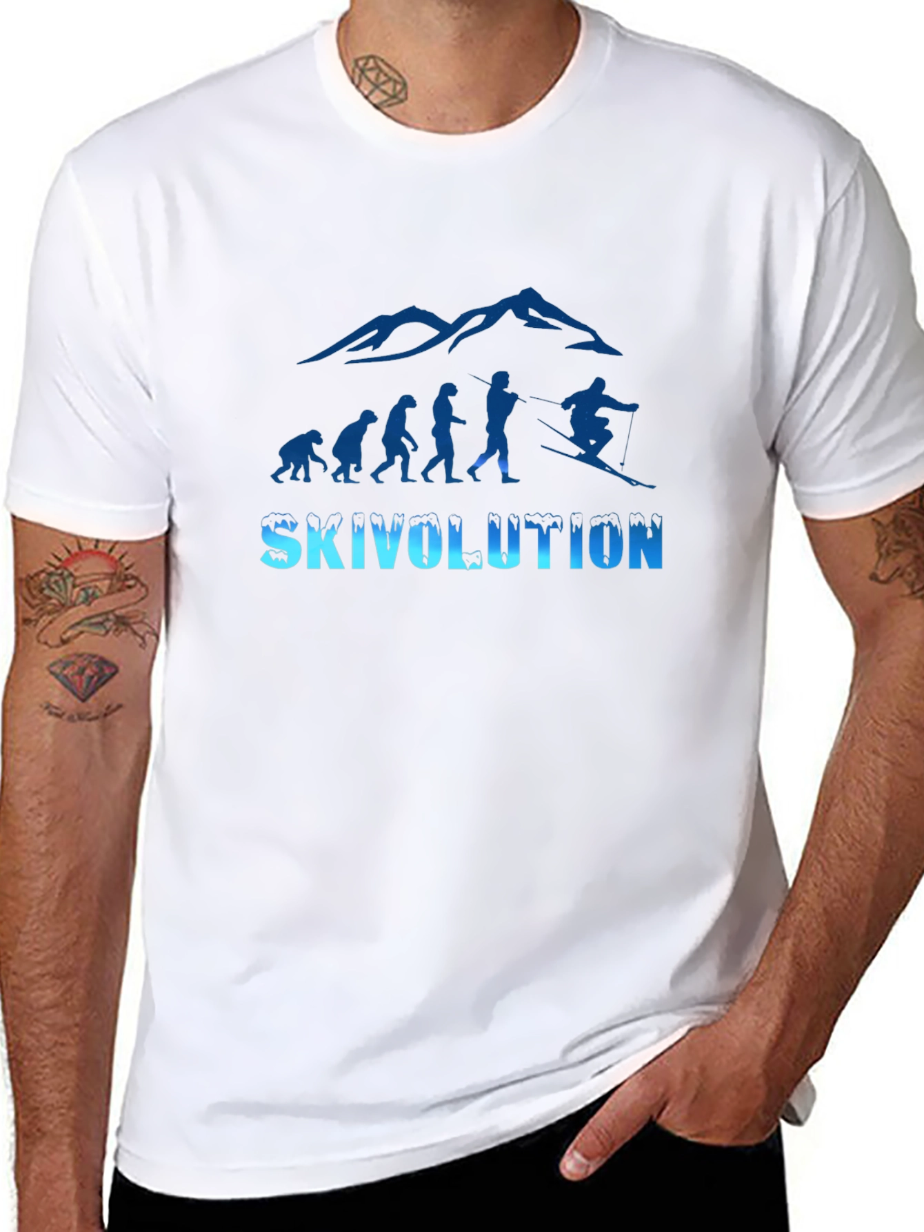 Skivolution T-Shirt - Ski Evolution Design