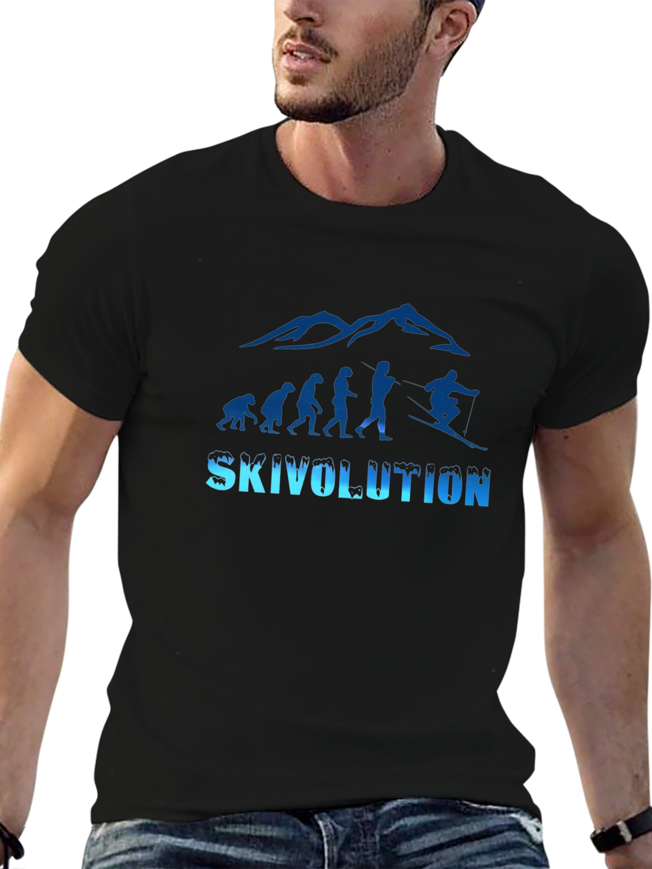 Skivolution T-Shirt - Ski Evolution Design