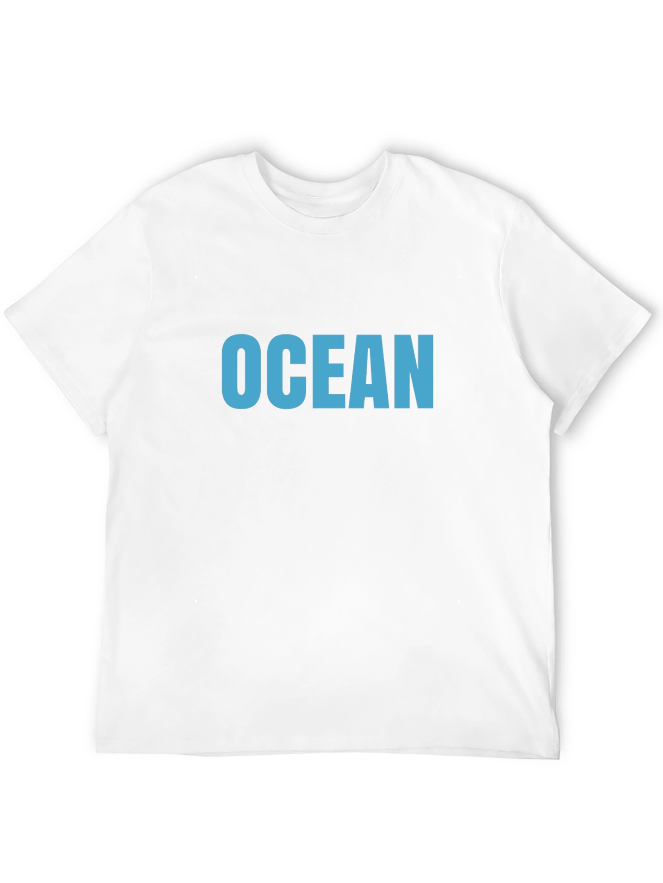Ocean Blue Graphic Black T-Shirt