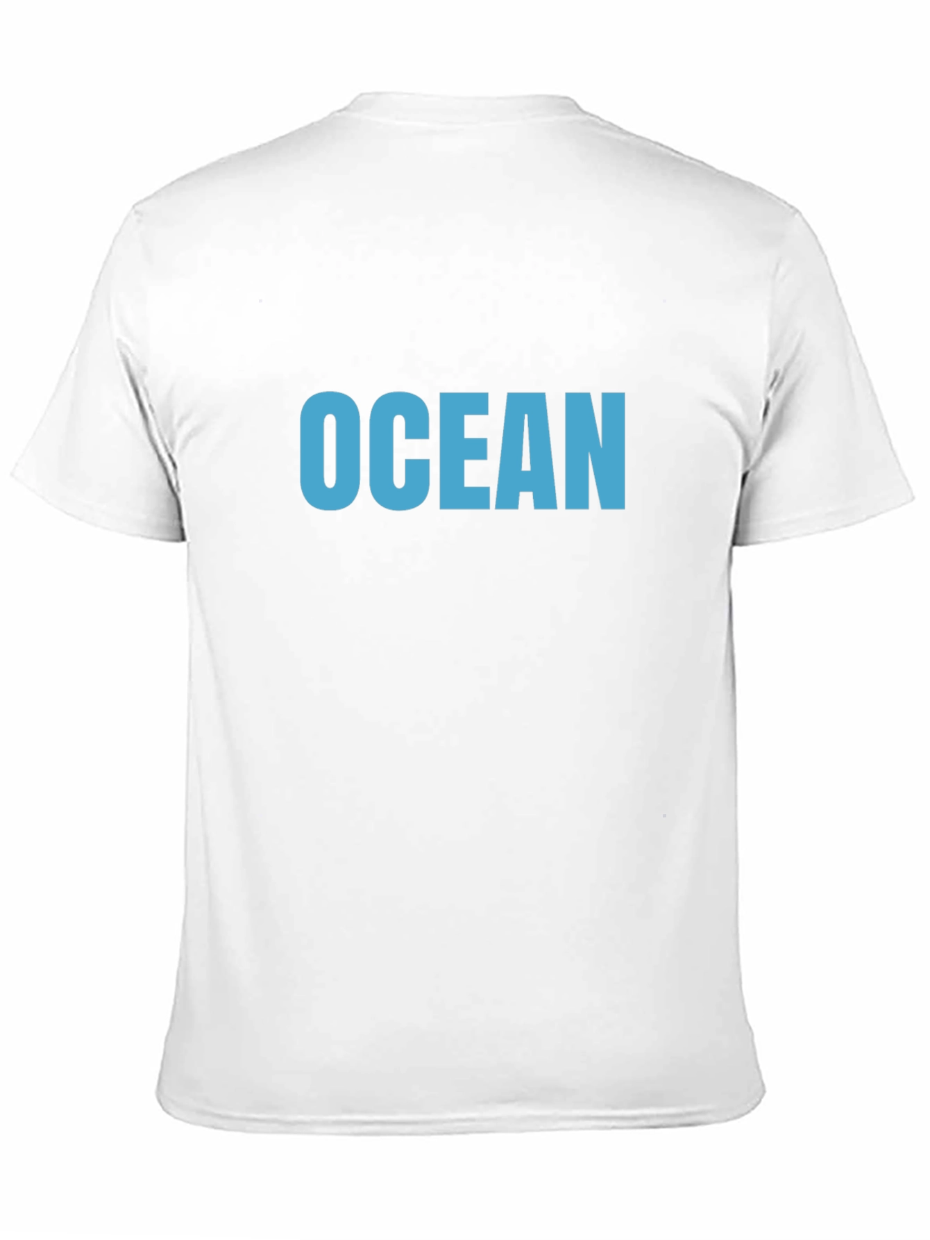Ocean Blue Graphic Black T-Shirt
