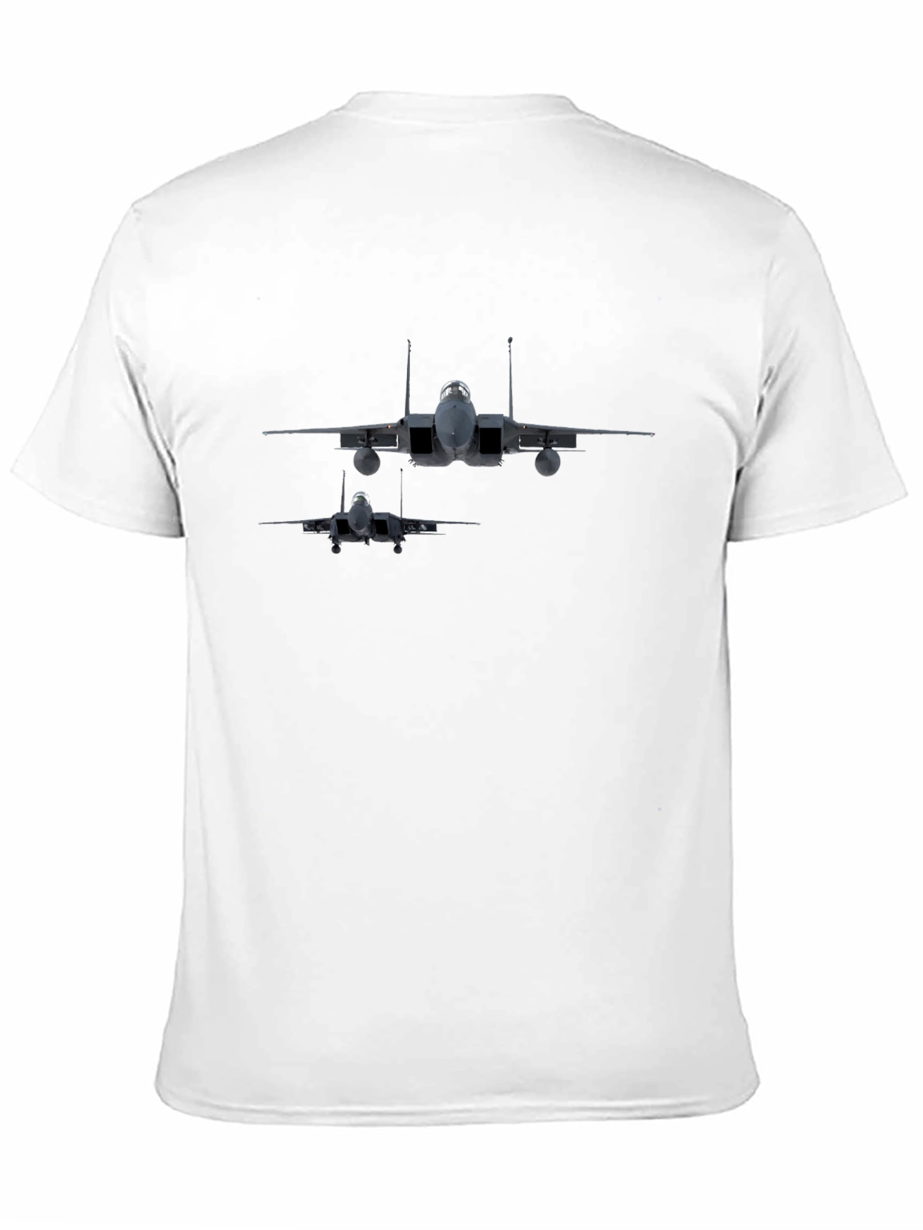 Jet Fighter Graphic Print Tee - Black