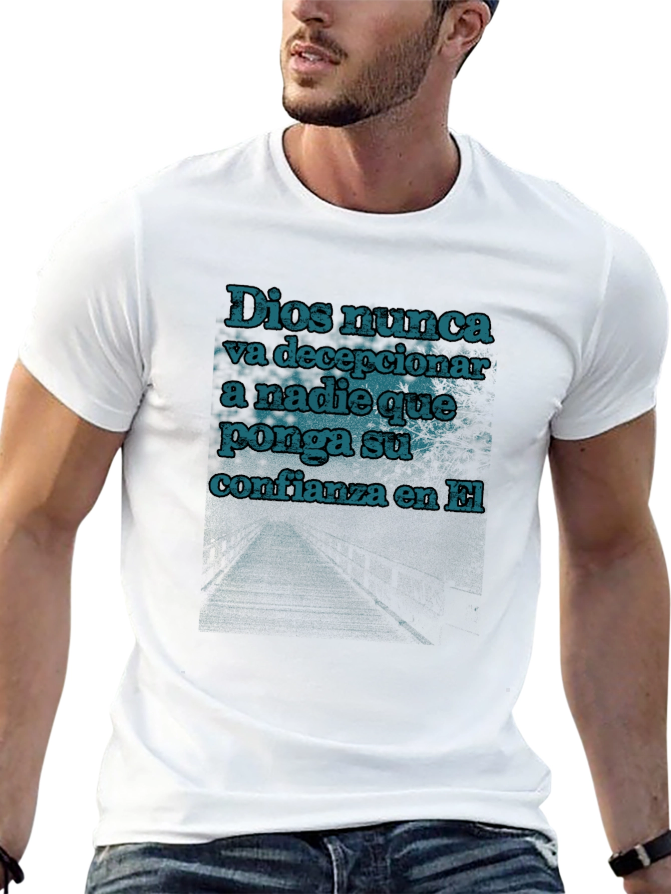 Faithful T-Shirt: Dios Nunca Design
