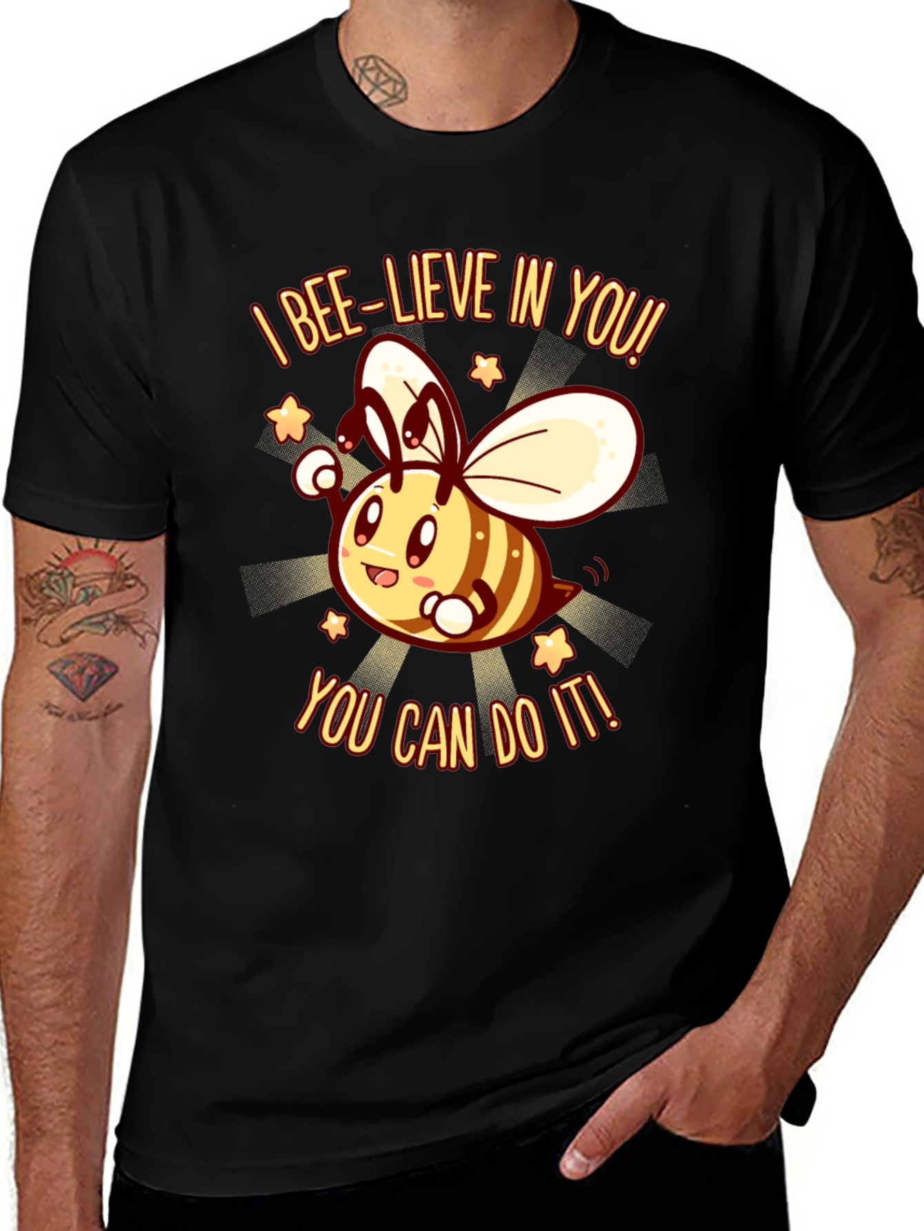 Bee-lieve In You! Graphic T-Shirt