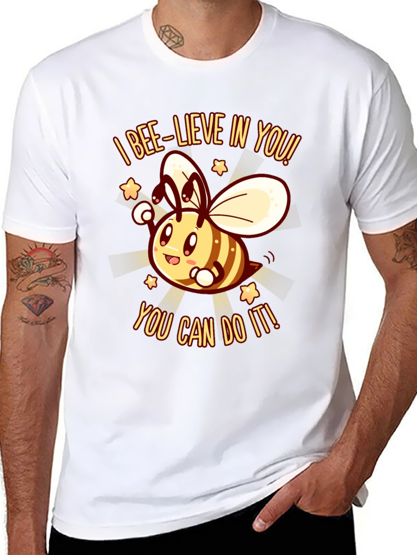 Bee-lieve In You! Graphic T-Shirt