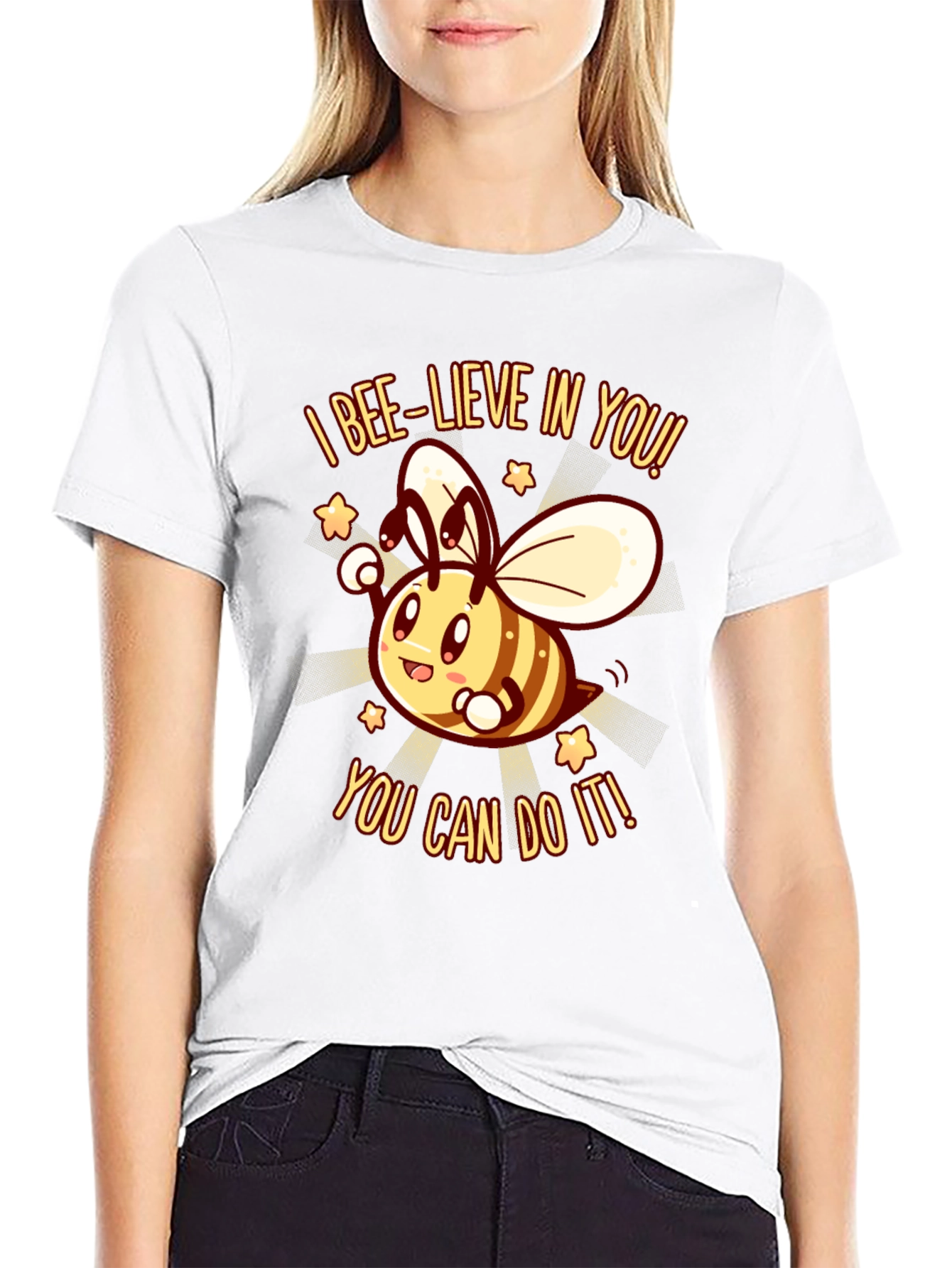 Bee-lieve In You! Graphic T-Shirt