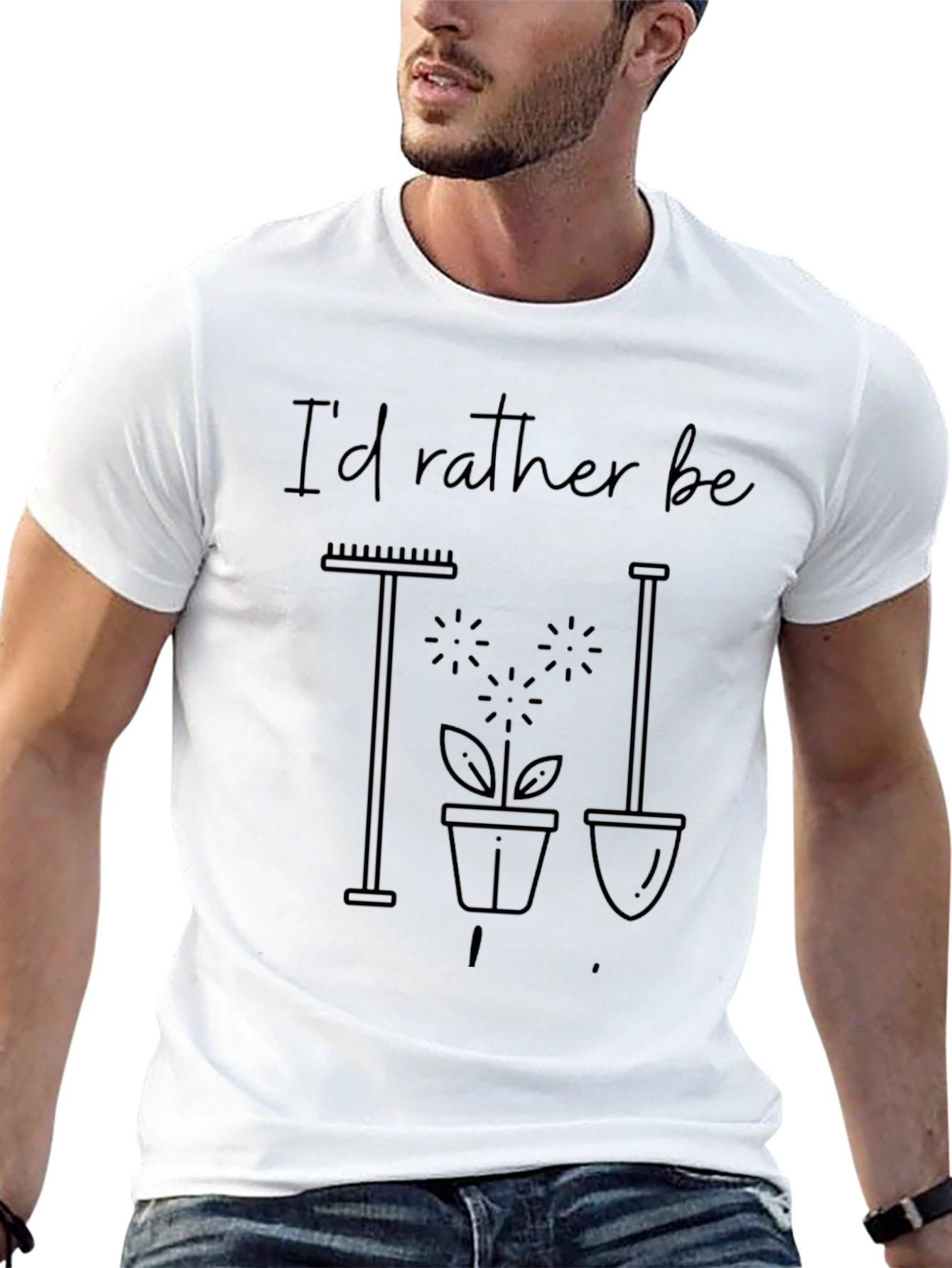 Gardening T-Shirt: Id Rather Be Gardening
