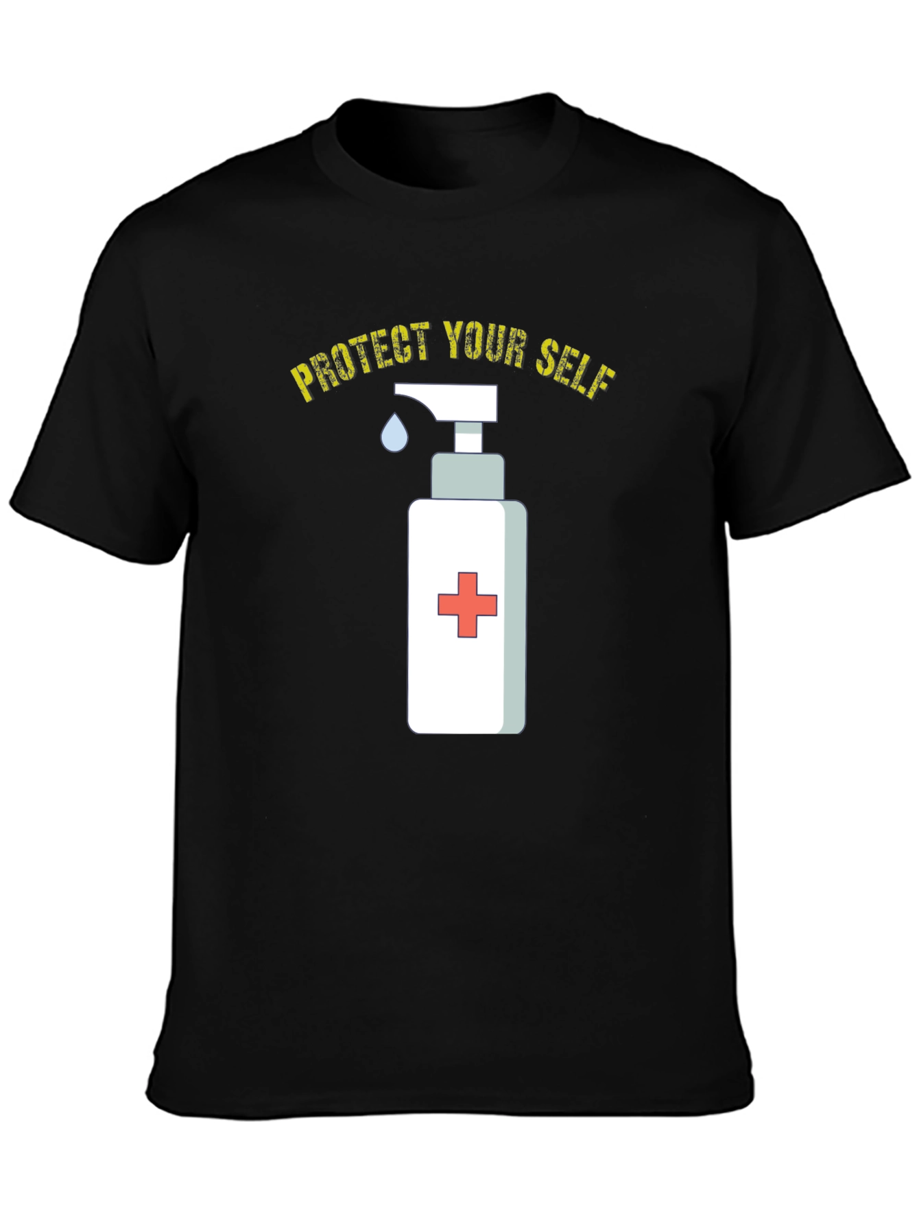 Protect Yourself Tee - Hand Sanitizer Graphic T-Shirt