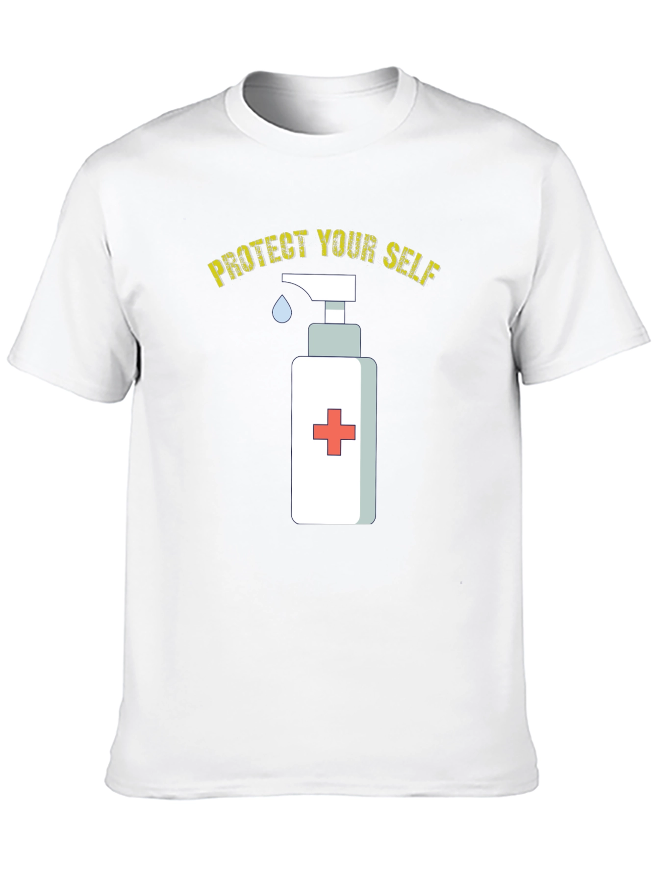 Protect Yourself Tee - Hand Sanitizer Graphic T-Shirt
