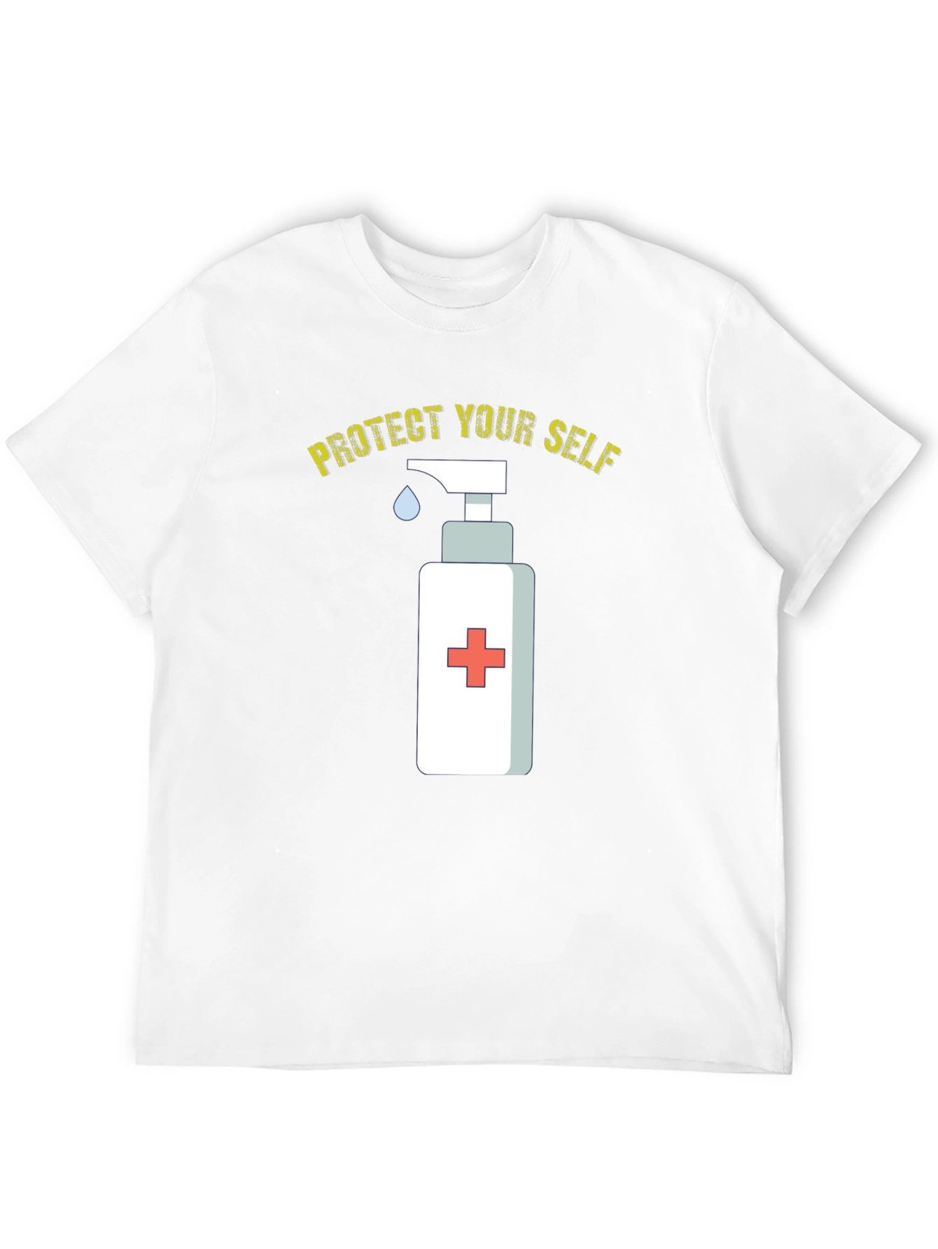 Protect Yourself Tee - Hand Sanitizer Graphic T-Shirt