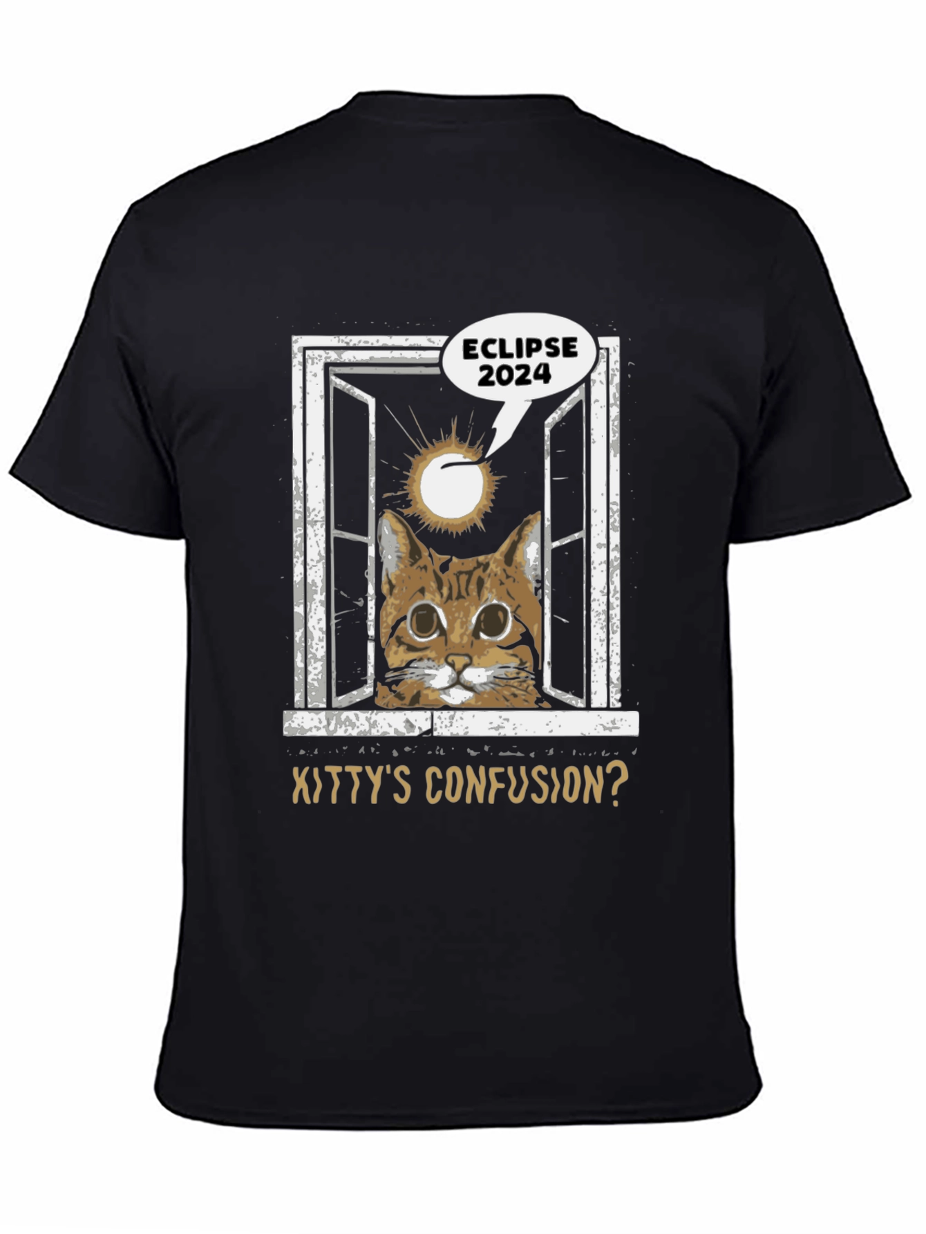 Eclipse 2024 Kitty Confusion Graphic Tee