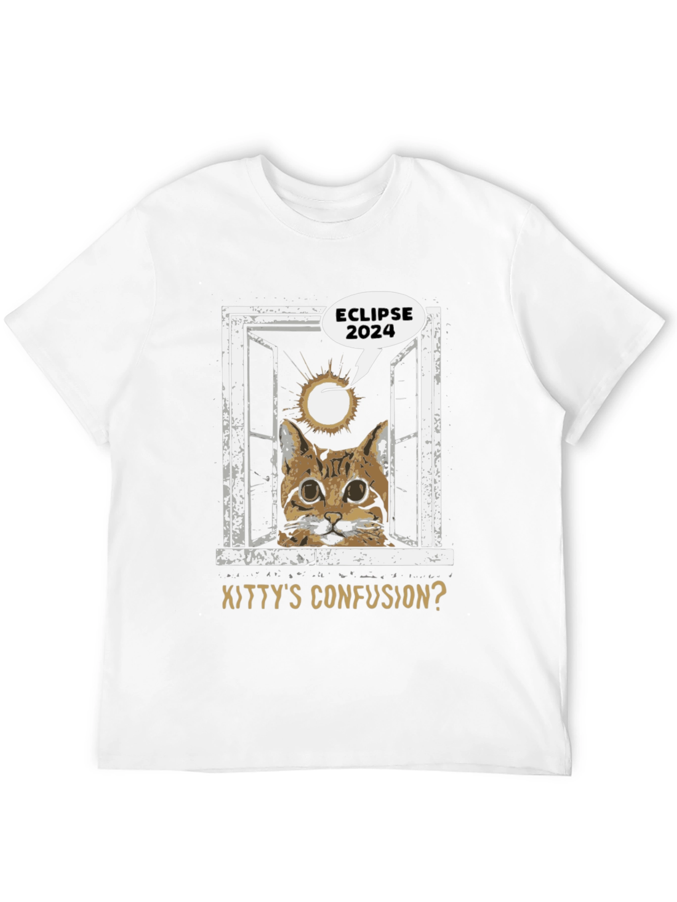 Eclipse 2024 Kitty Confusion Graphic Tee