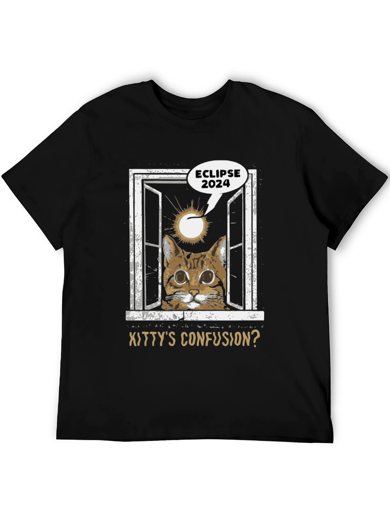 Eclipse 2024 Kitty Confusion Graphic Tee