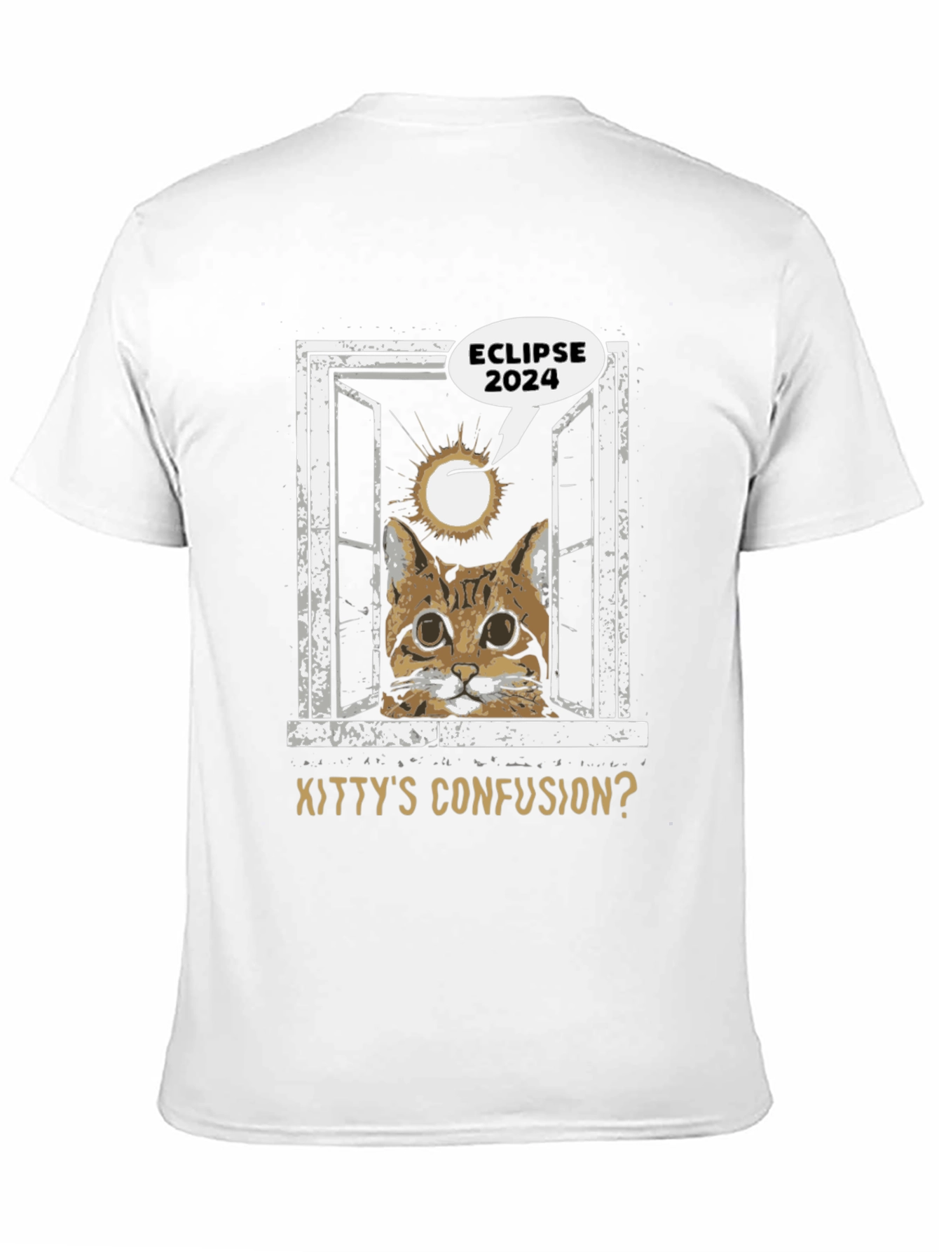 Eclipse 2024 Kitty Confusion Graphic Tee