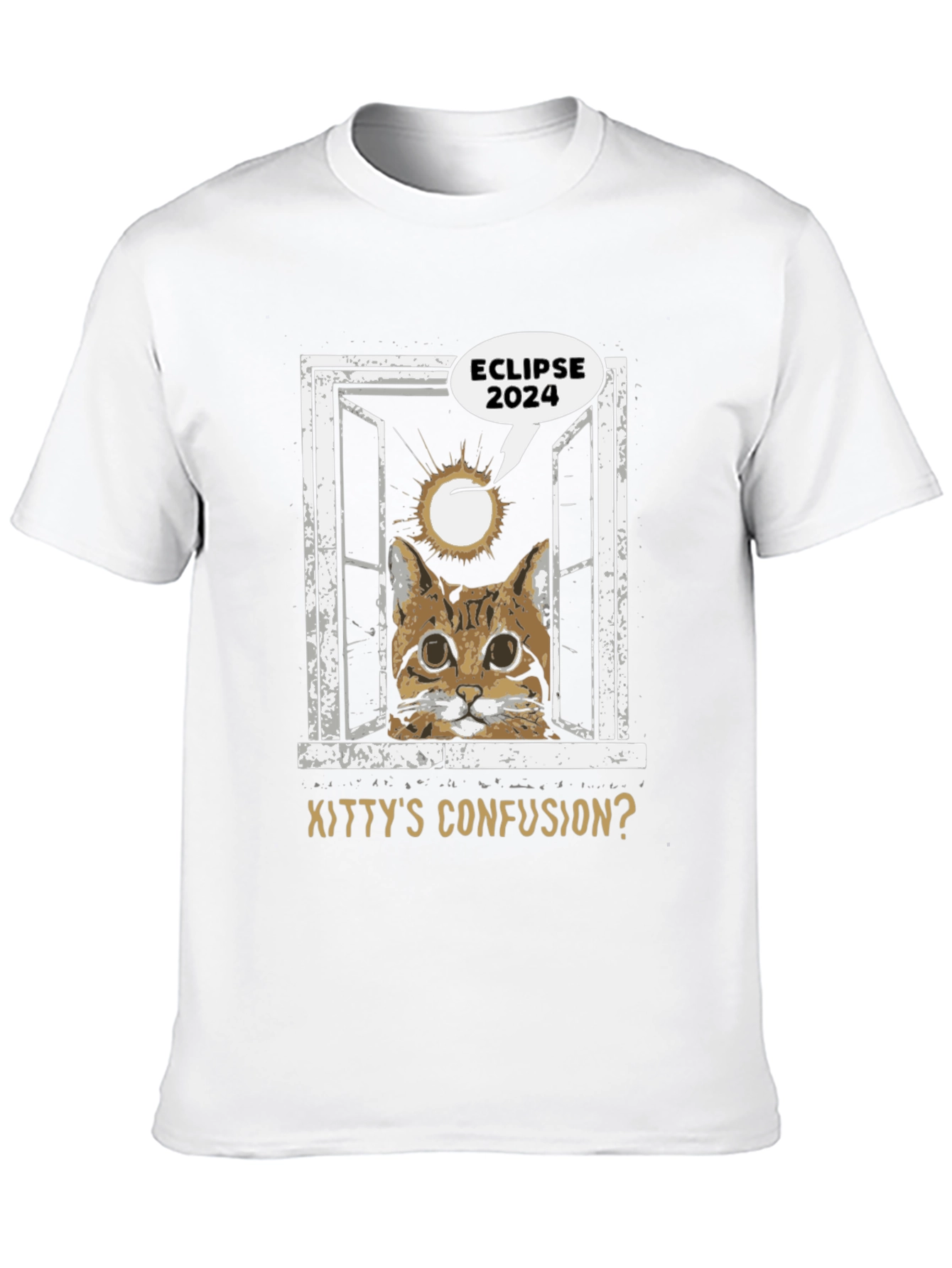 Eclipse 2024 Kitty Confusion Graphic Tee