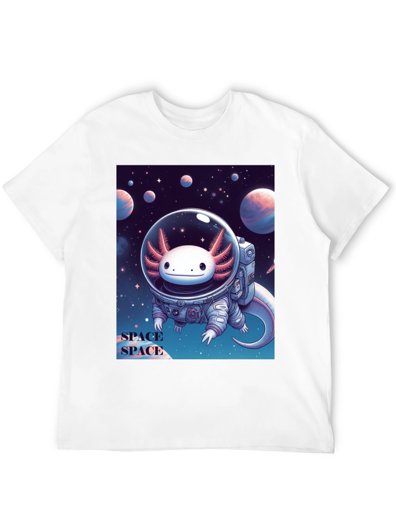 Axolotl Astronaut Graphic Tee