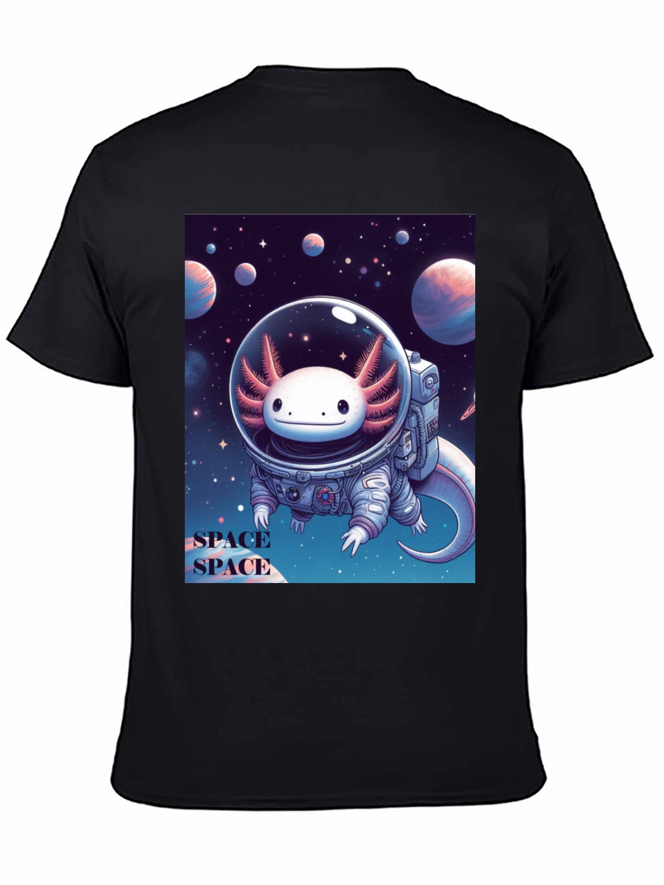 Axolotl Astronaut Graphic Tee