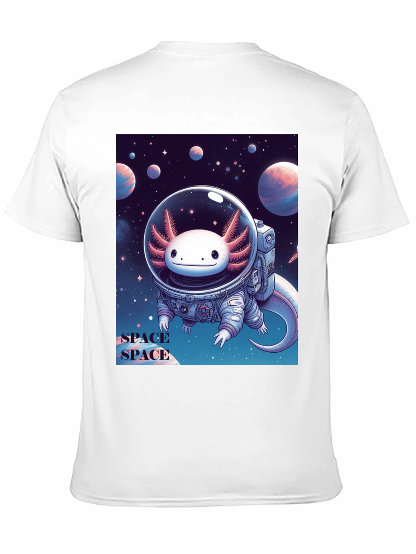 Axolotl Astronaut Graphic Tee