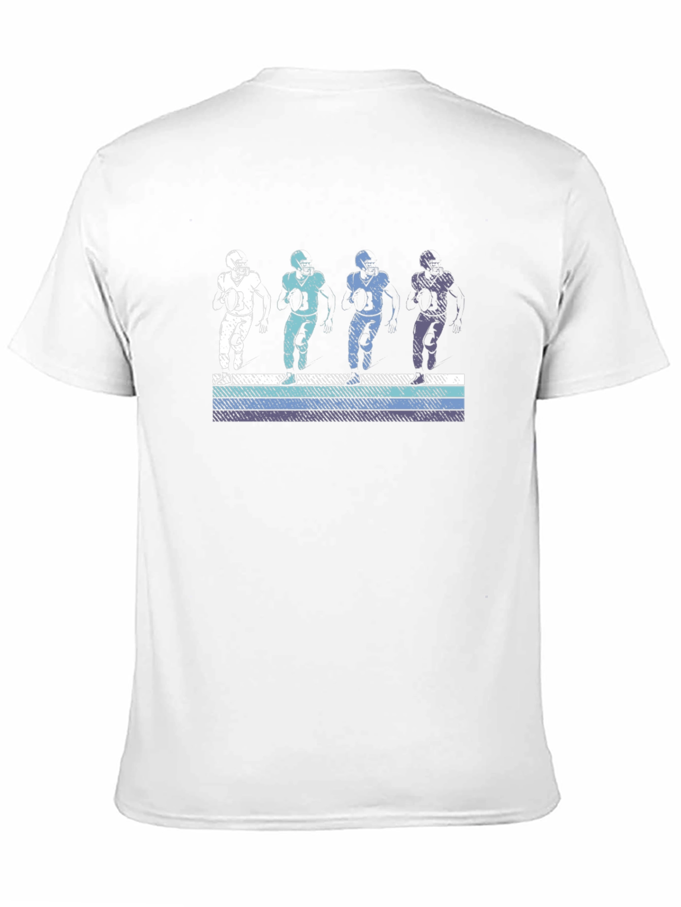 Retro Football Player Graphic T-Shirt