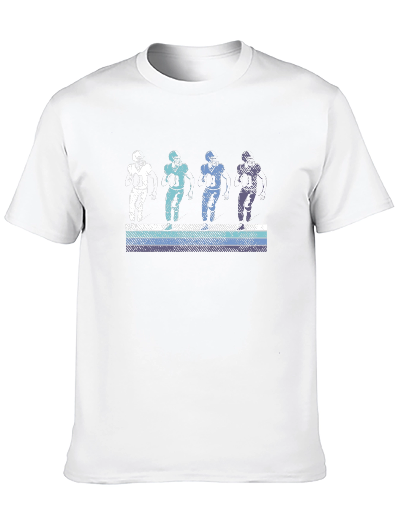 Retro Football Player Graphic T-Shirt