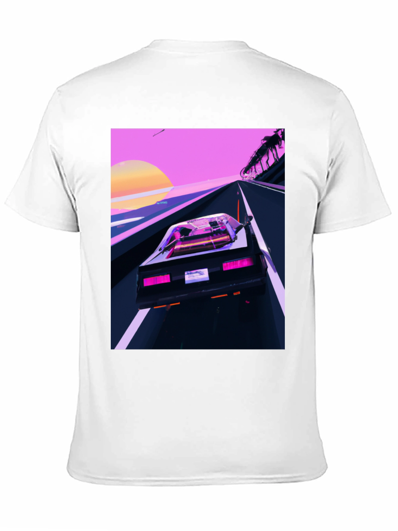 Retro Wave Car T-Shirt - Synthwave Style