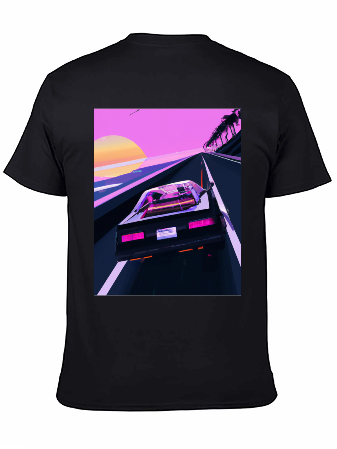 Retro Wave Car T-Shirt - Synthwave Style
