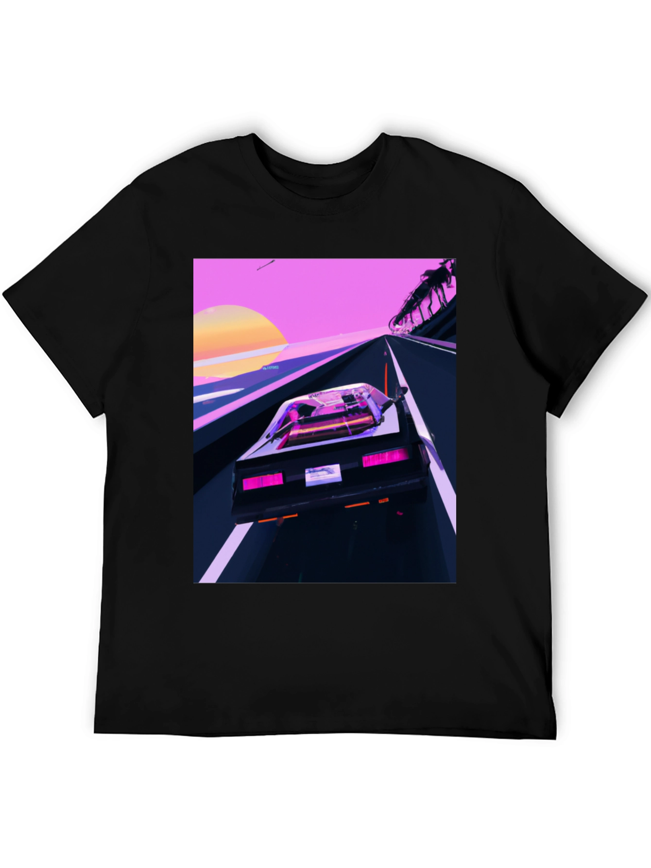 Retro Wave Car T-Shirt - Synthwave Style