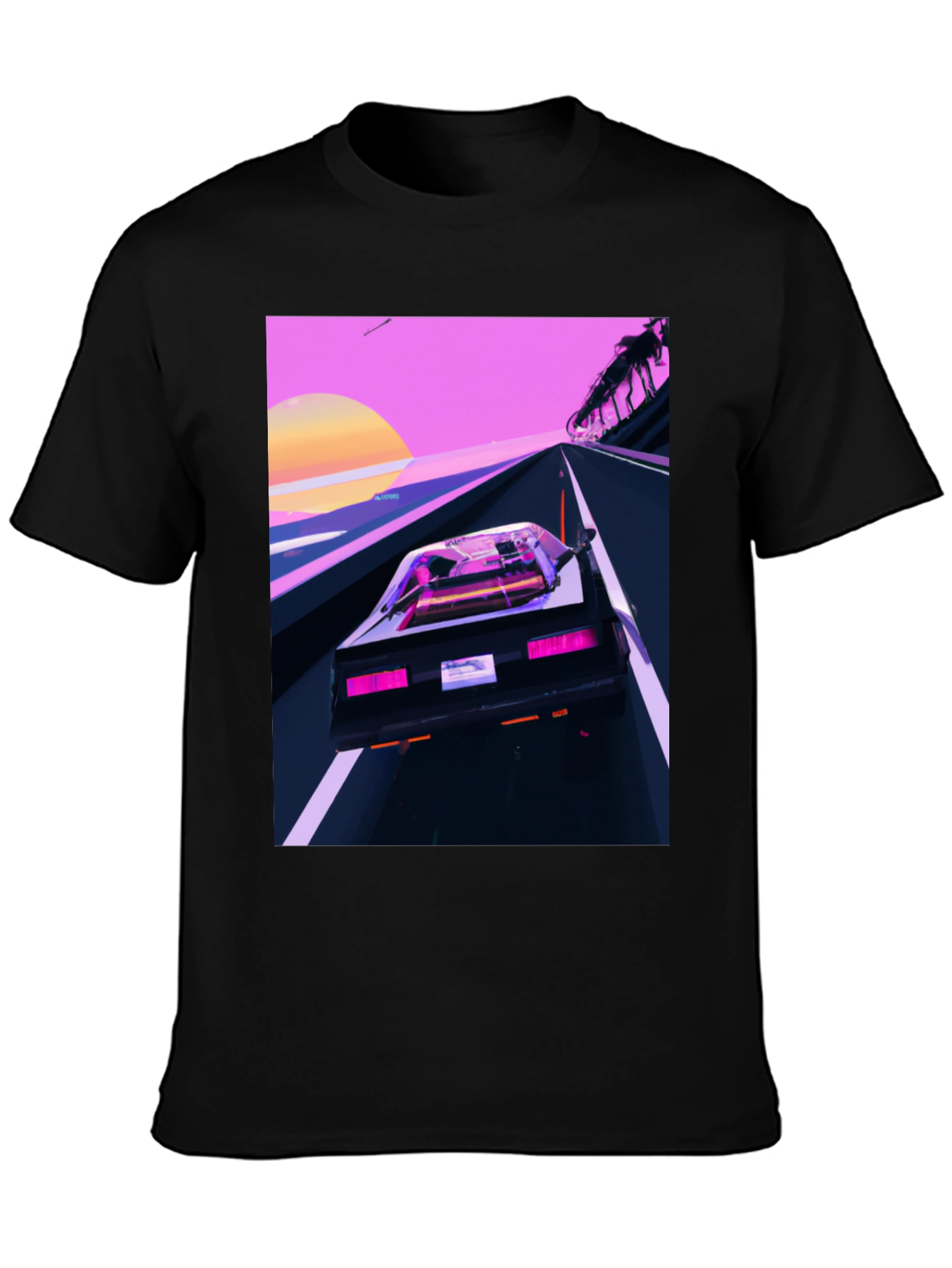 Retro Wave Car T-Shirt - Synthwave Style