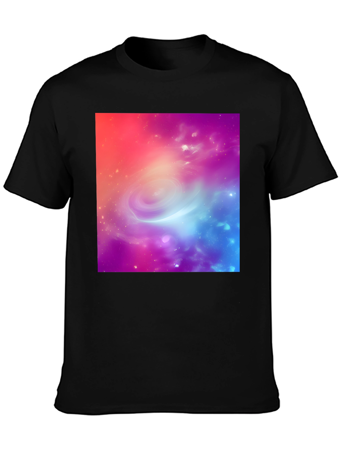 Galaxy Print Black T-Shirt
