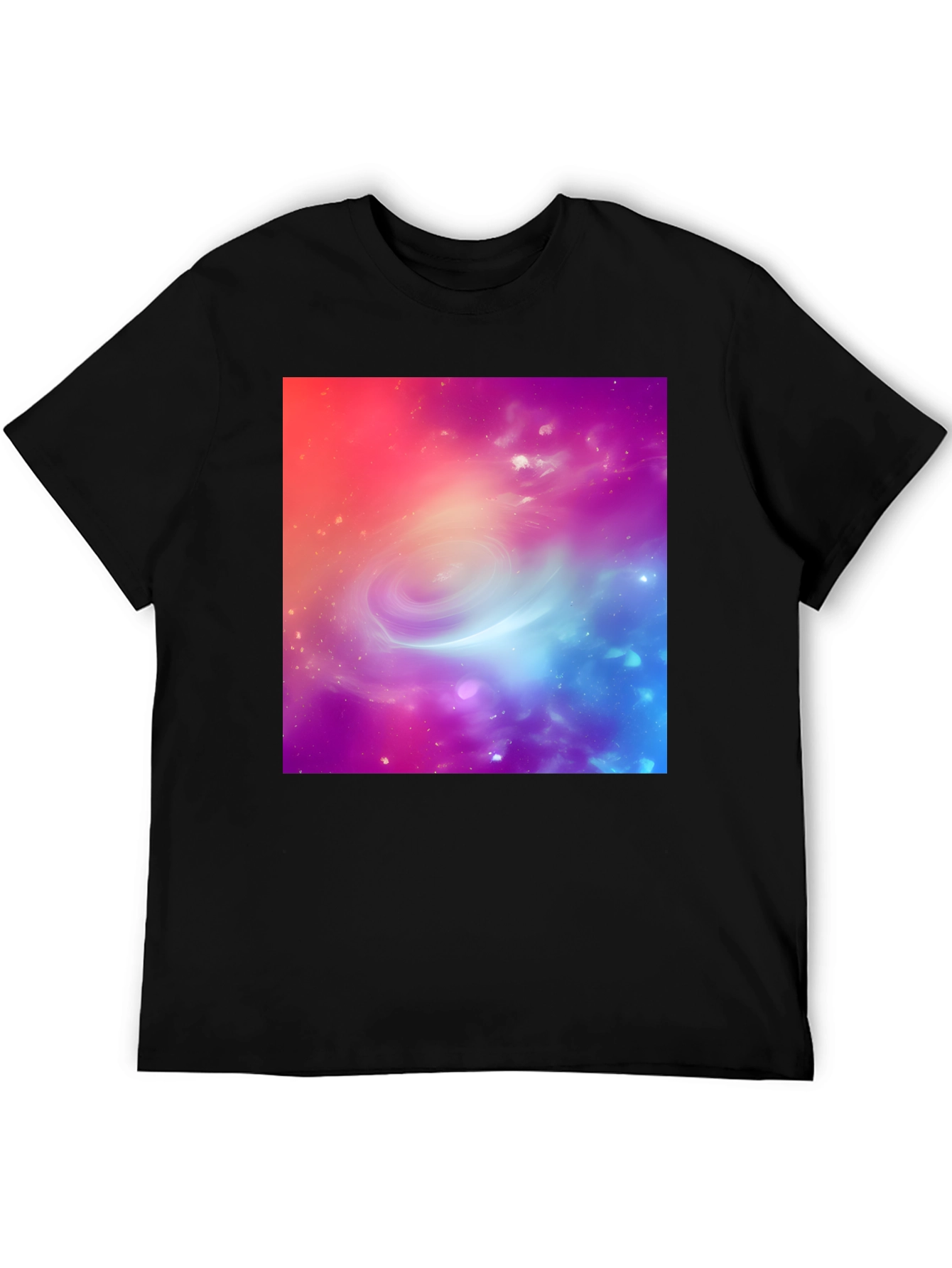 Galaxy Print Black T-Shirt