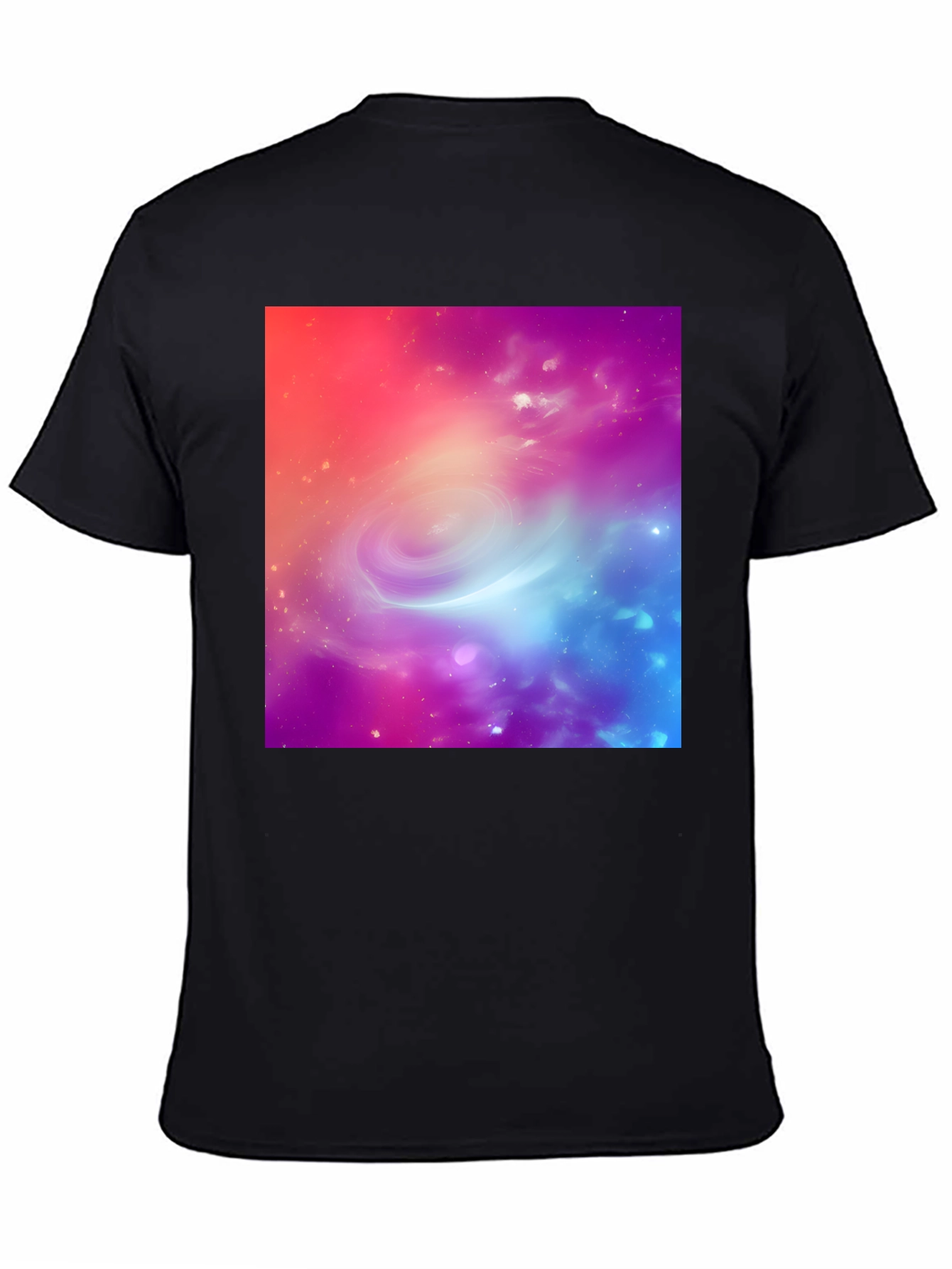 Galaxy Print Black T-Shirt