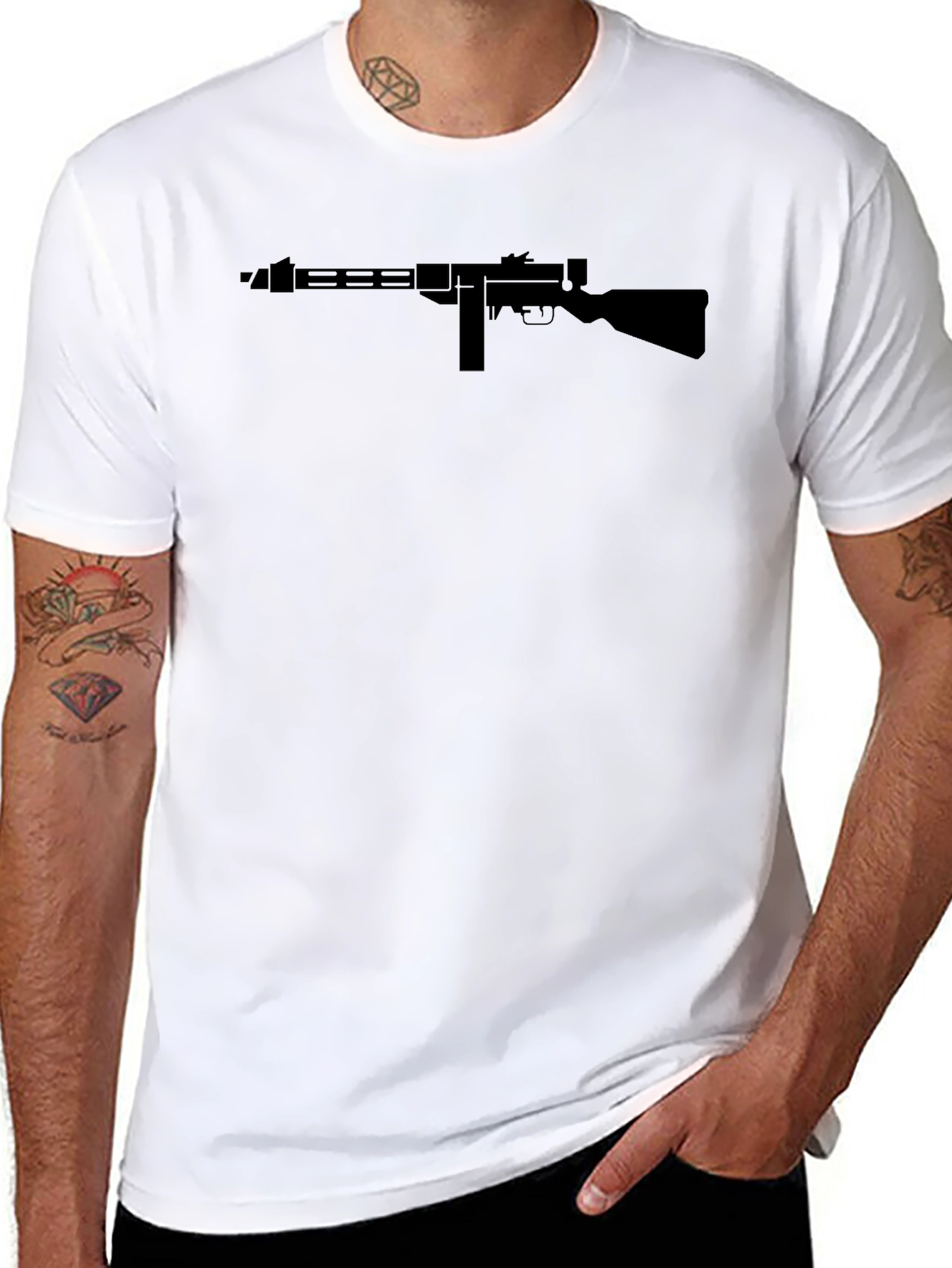 Thompson Submachine Gun Graphic T-Shirt