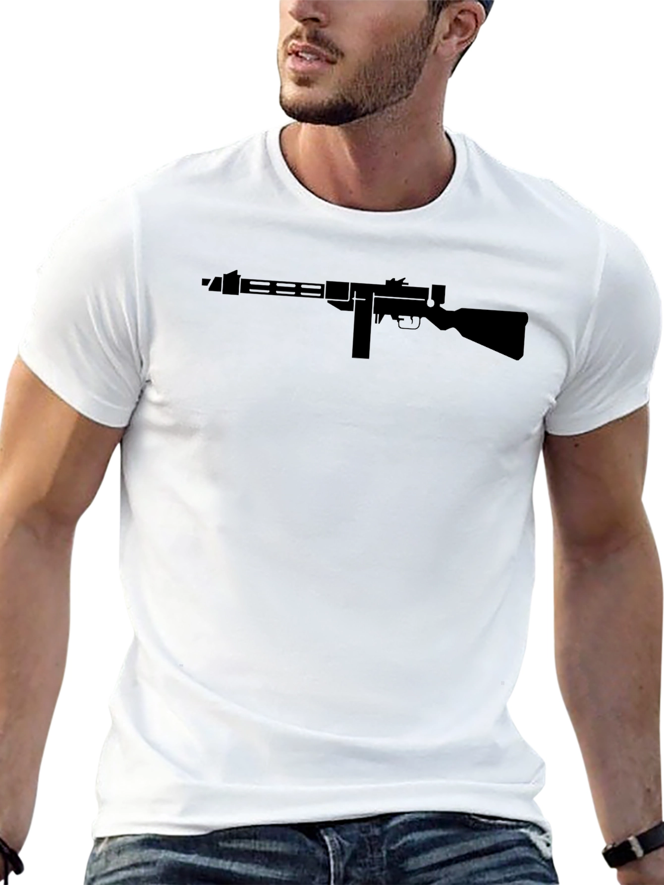 Thompson Submachine Gun Graphic T-Shirt