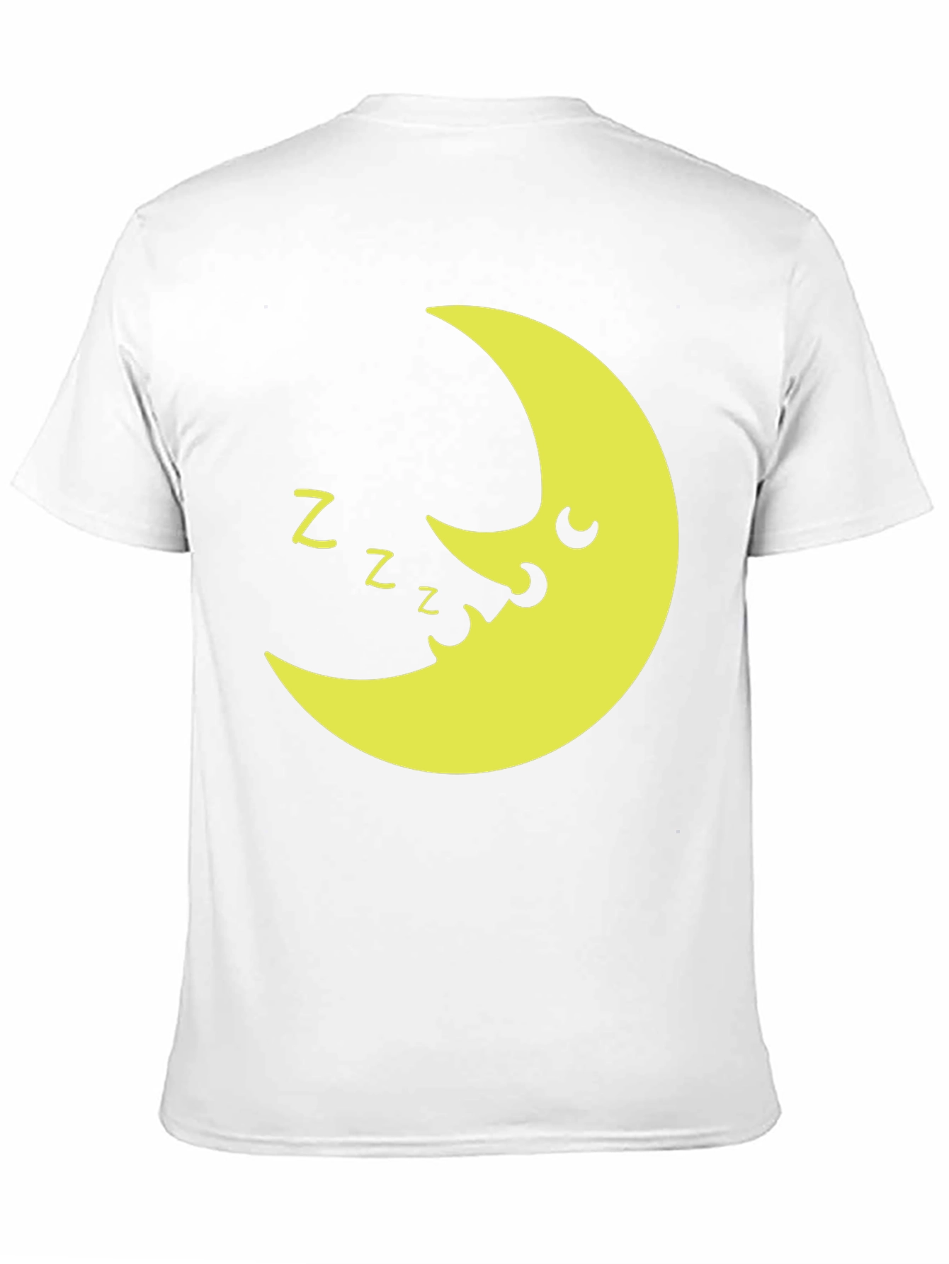 Sleepy Moon Graphic T-Shirt - Black Cotton Tee