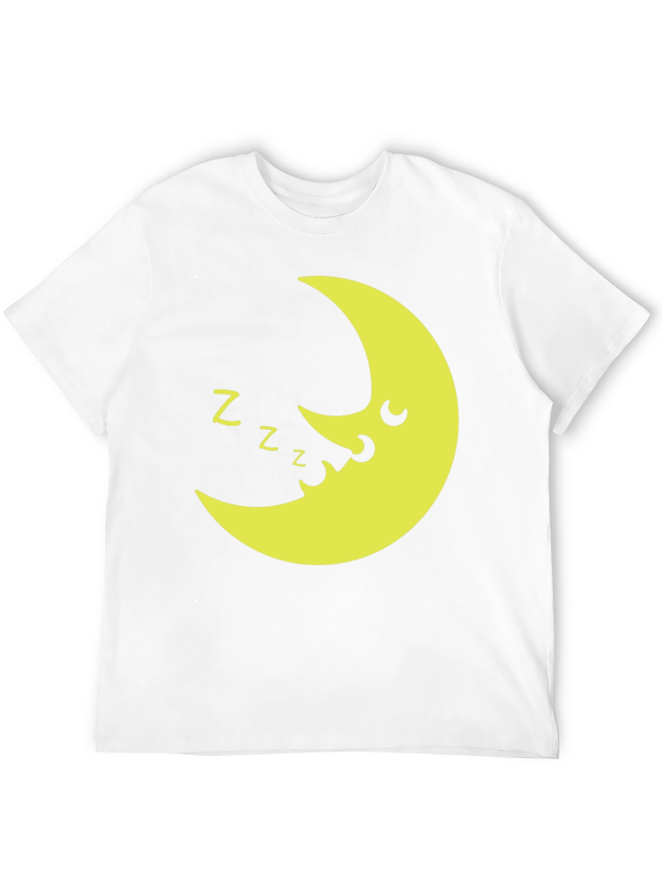 Sleepy Moon Graphic T-Shirt - Black Cotton Tee