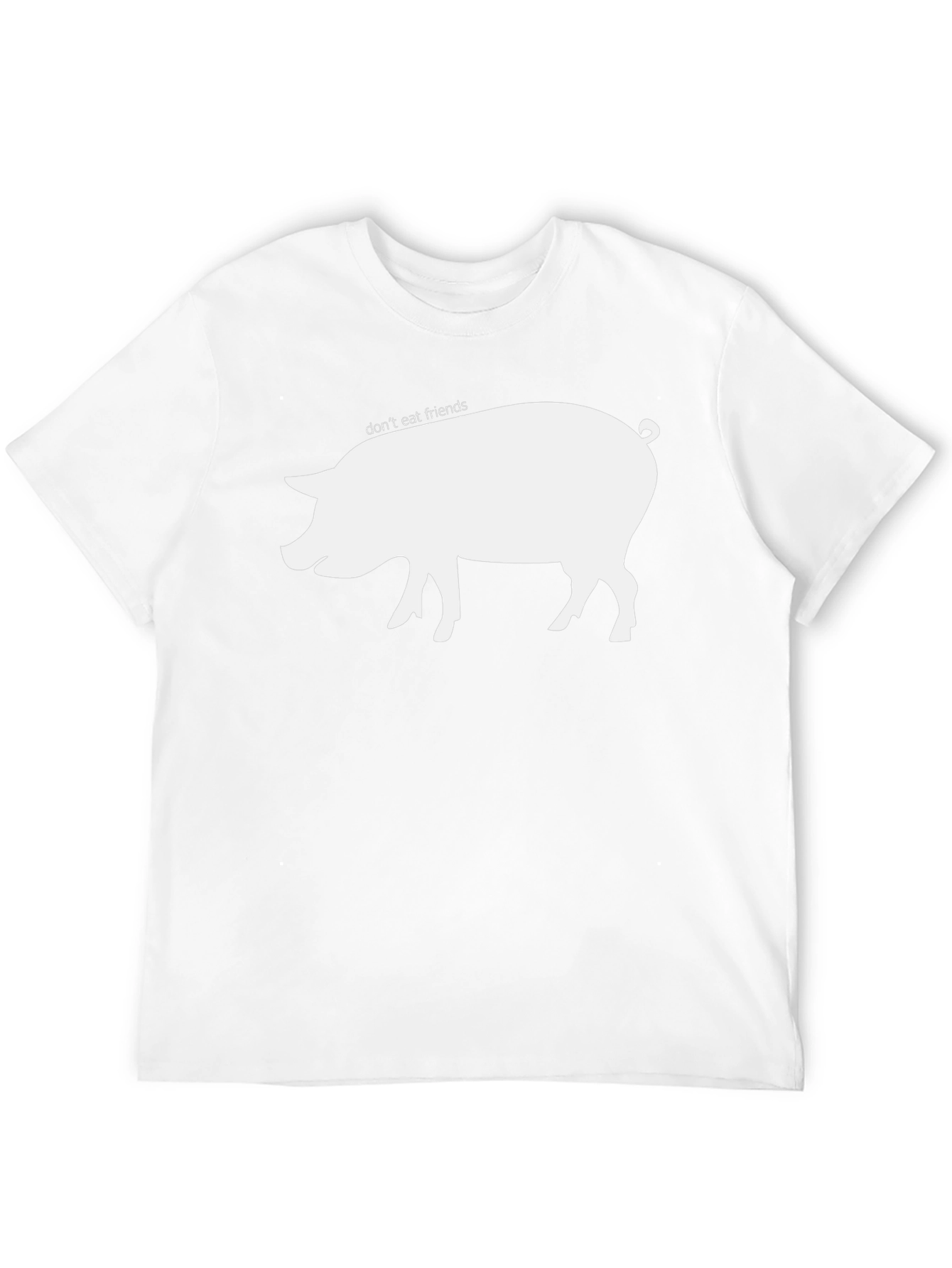 Dont Eat Friends Pig Graphic T-Shirt