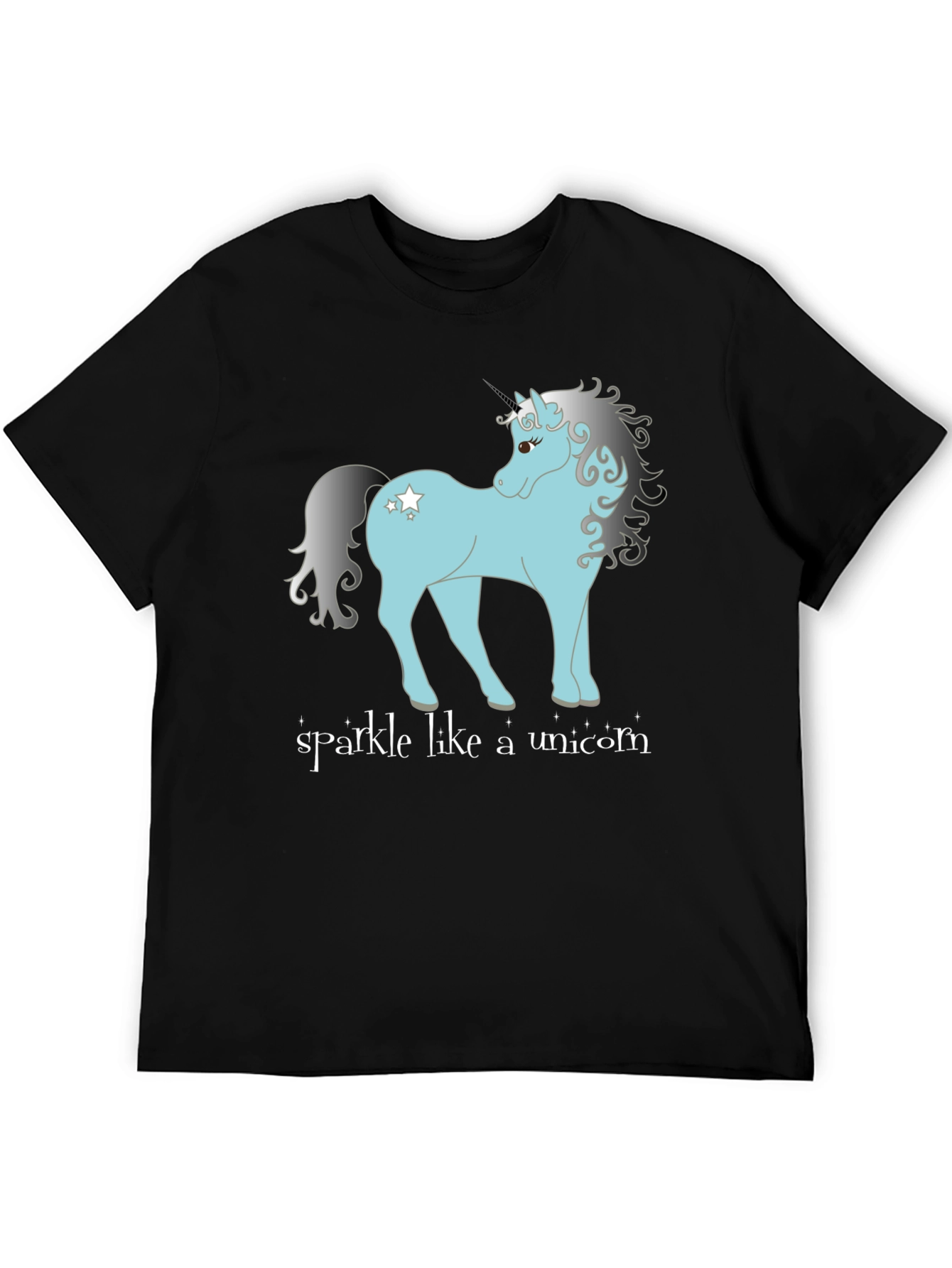 Sparkle Like a Unicorn Black T-Shirt