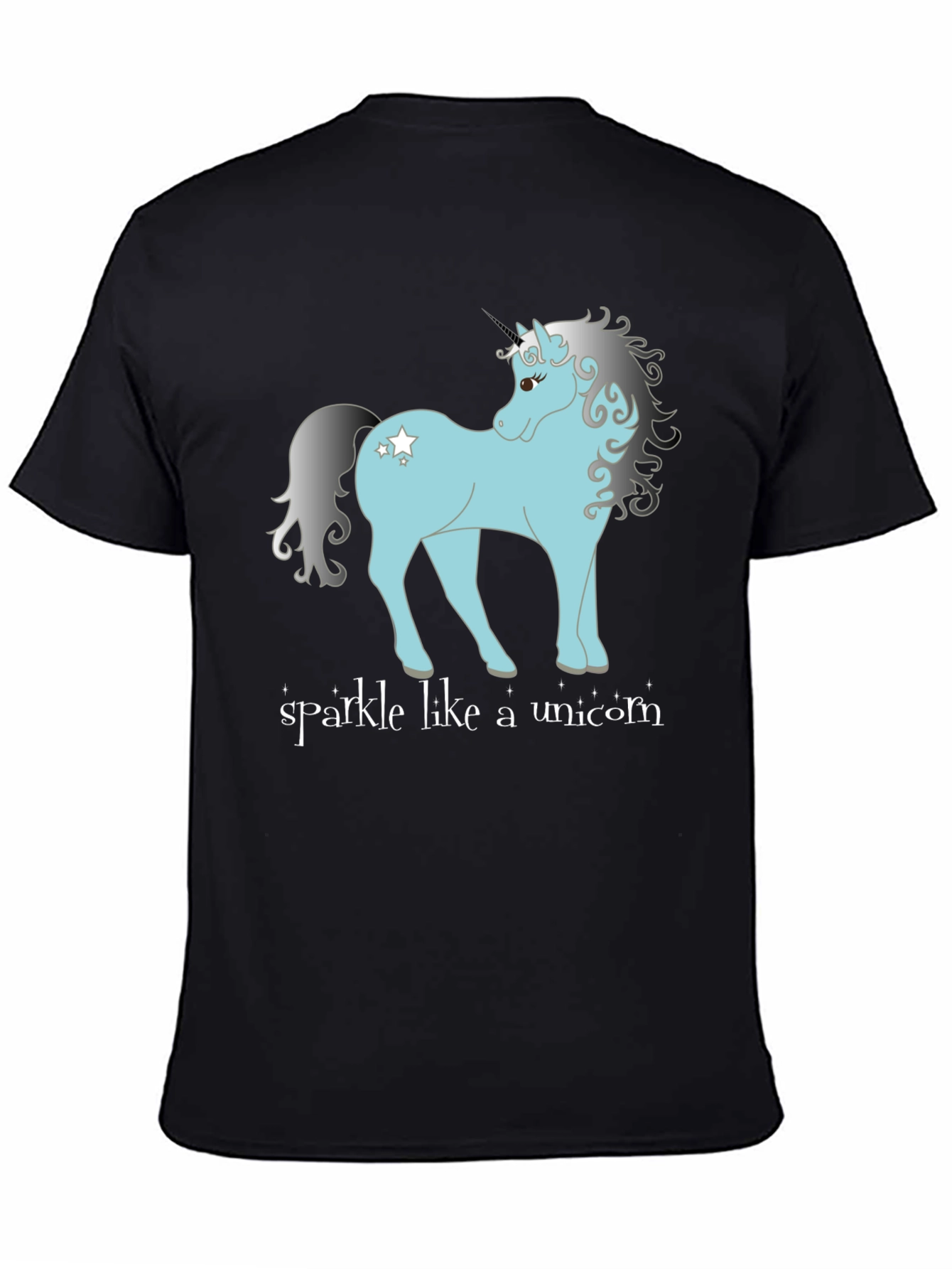 Sparkle Like a Unicorn Black T-Shirt