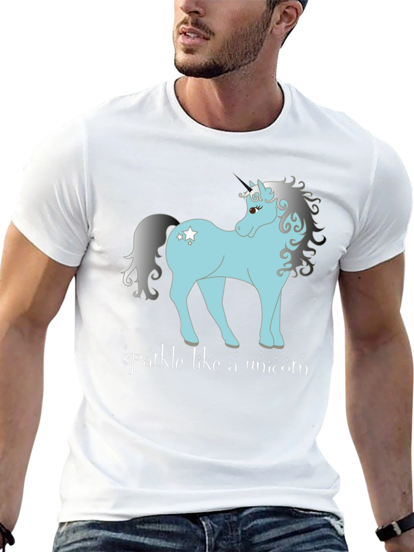 Sparkle Like a Unicorn Black T-Shirt