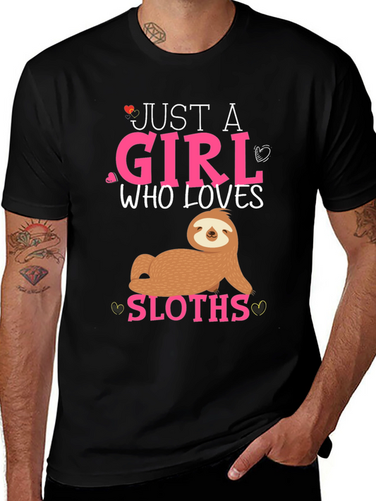 Just A Girl Who Loves Sloths T-Shirt