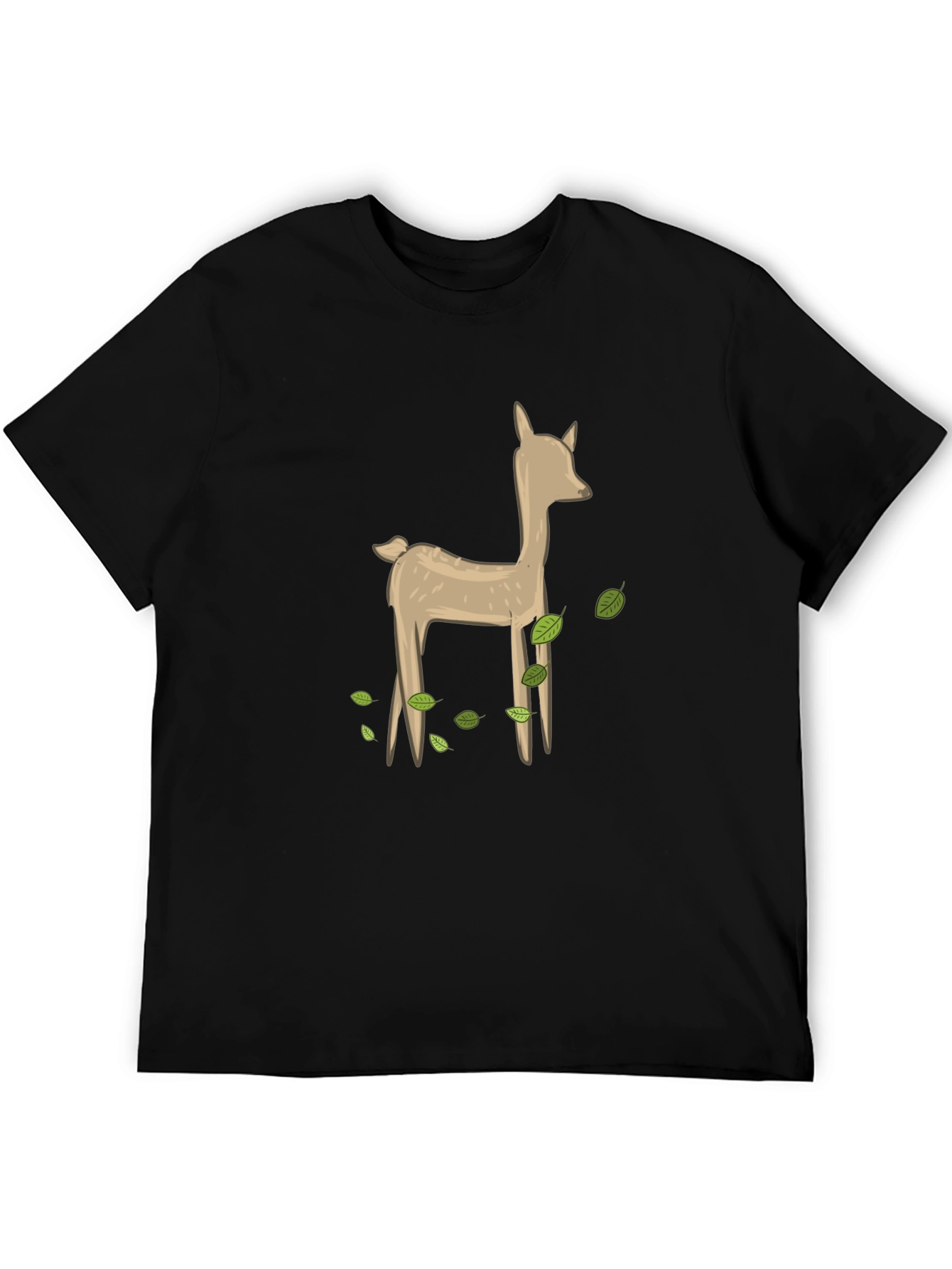 Deer Graphic Black Tee