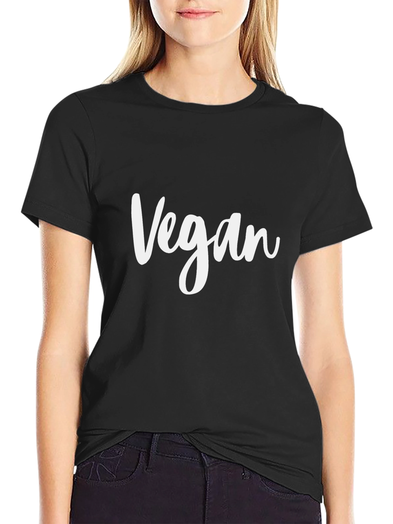 Vegan Statement T-Shirt - Black