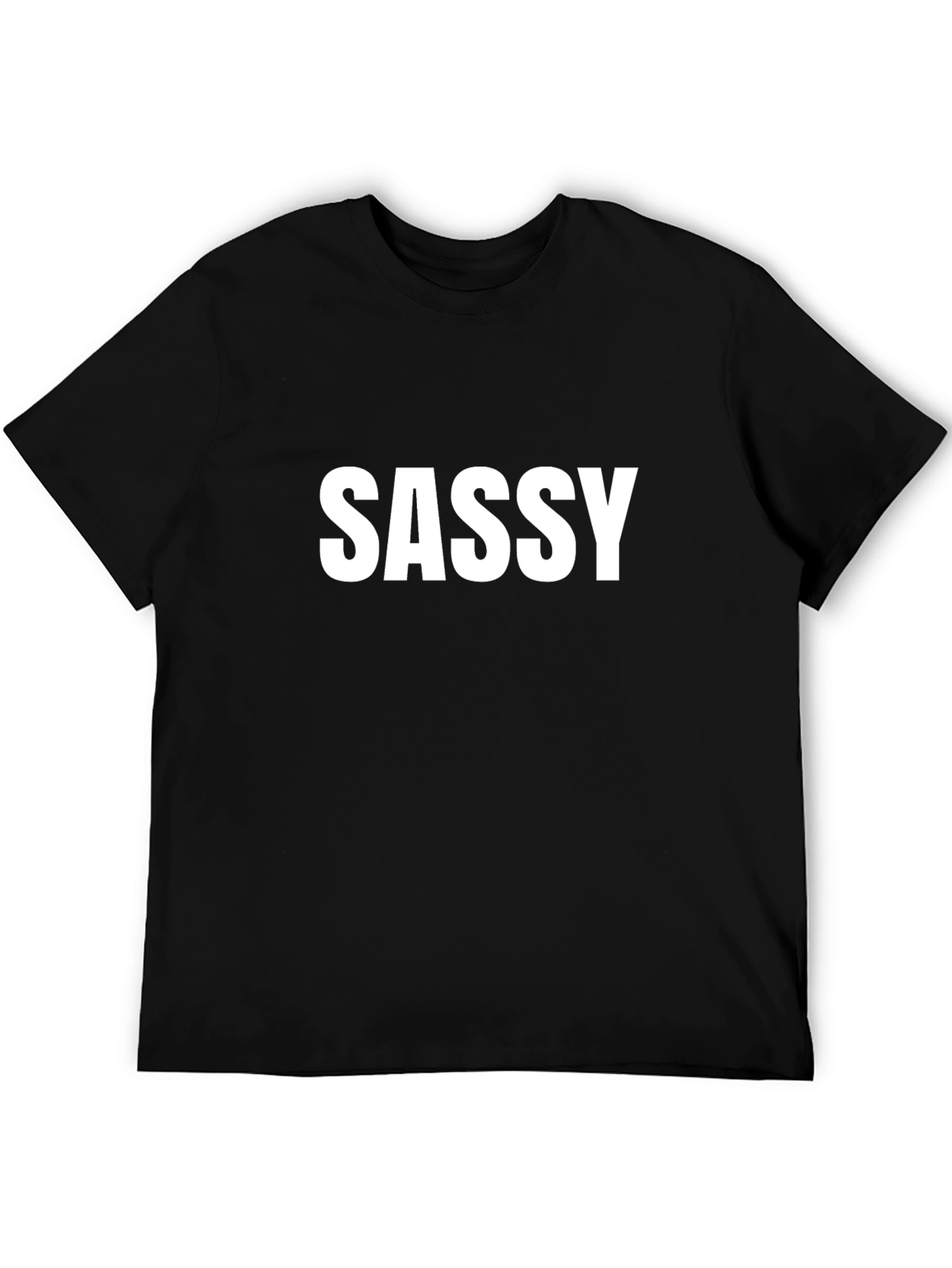 Sassy Graphic Tee - Mens Black T-Shirt