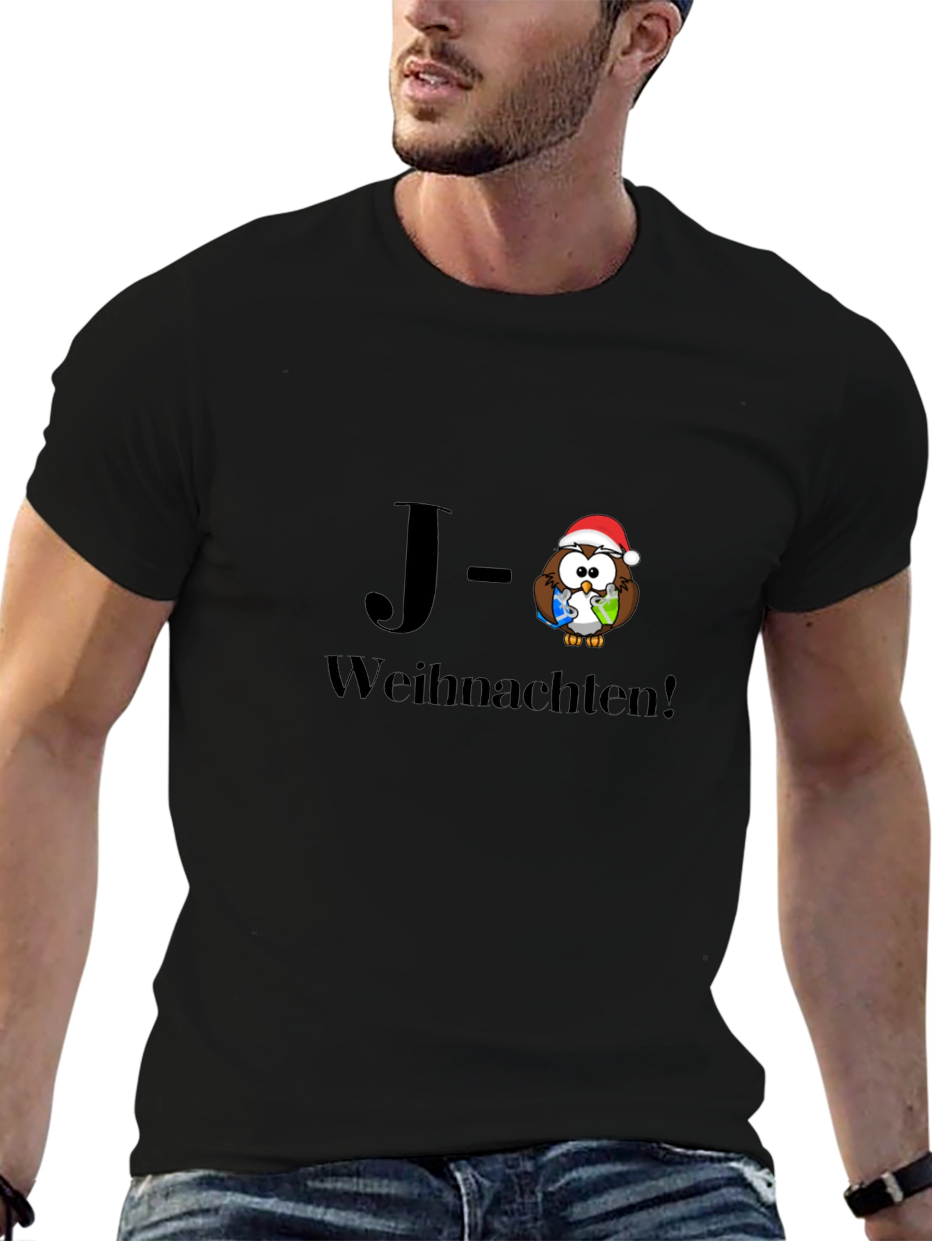 Holiday Owl T-Shirt - Frohe Weihnachten!