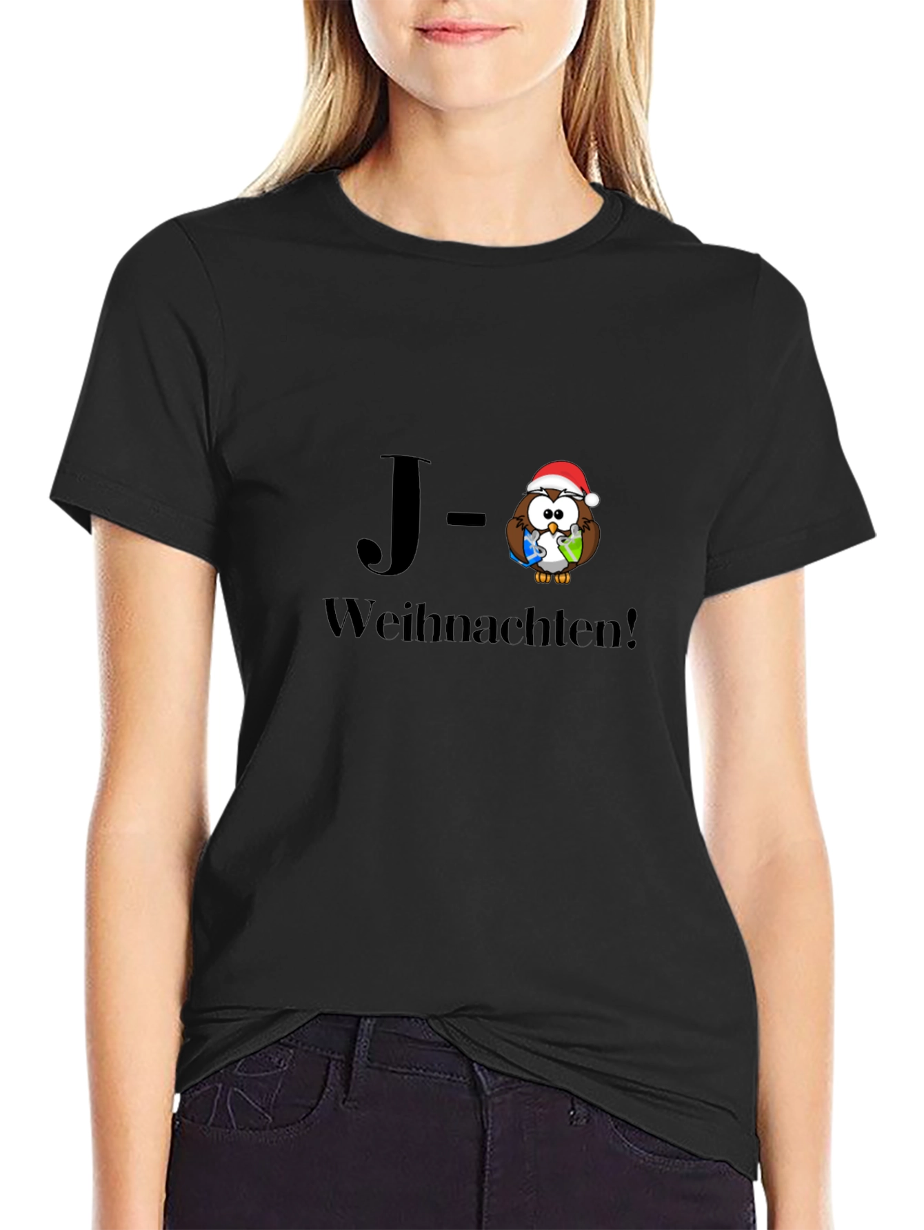 Holiday Owl T-Shirt - Frohe Weihnachten!