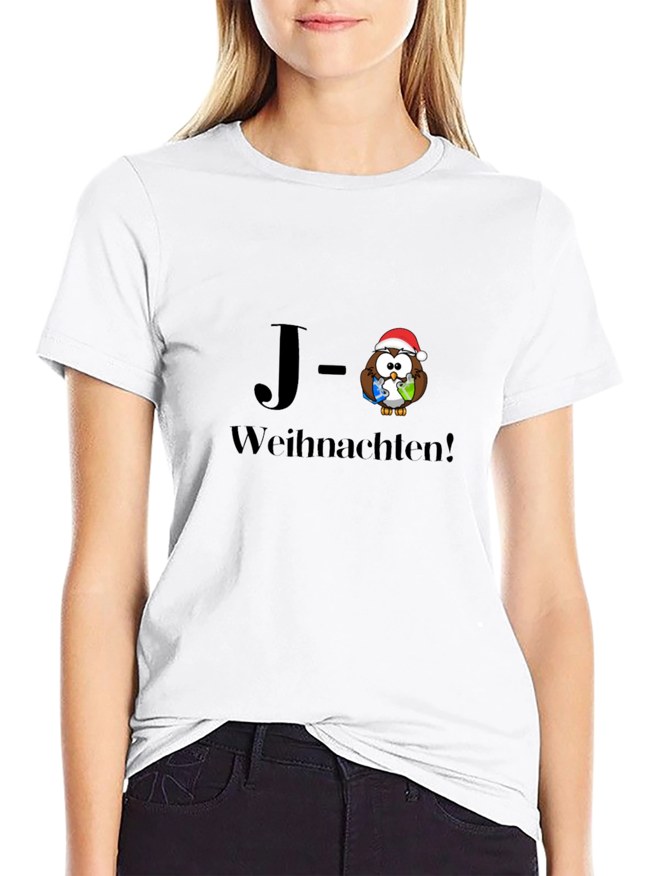 Holiday Owl T-Shirt - Frohe Weihnachten!