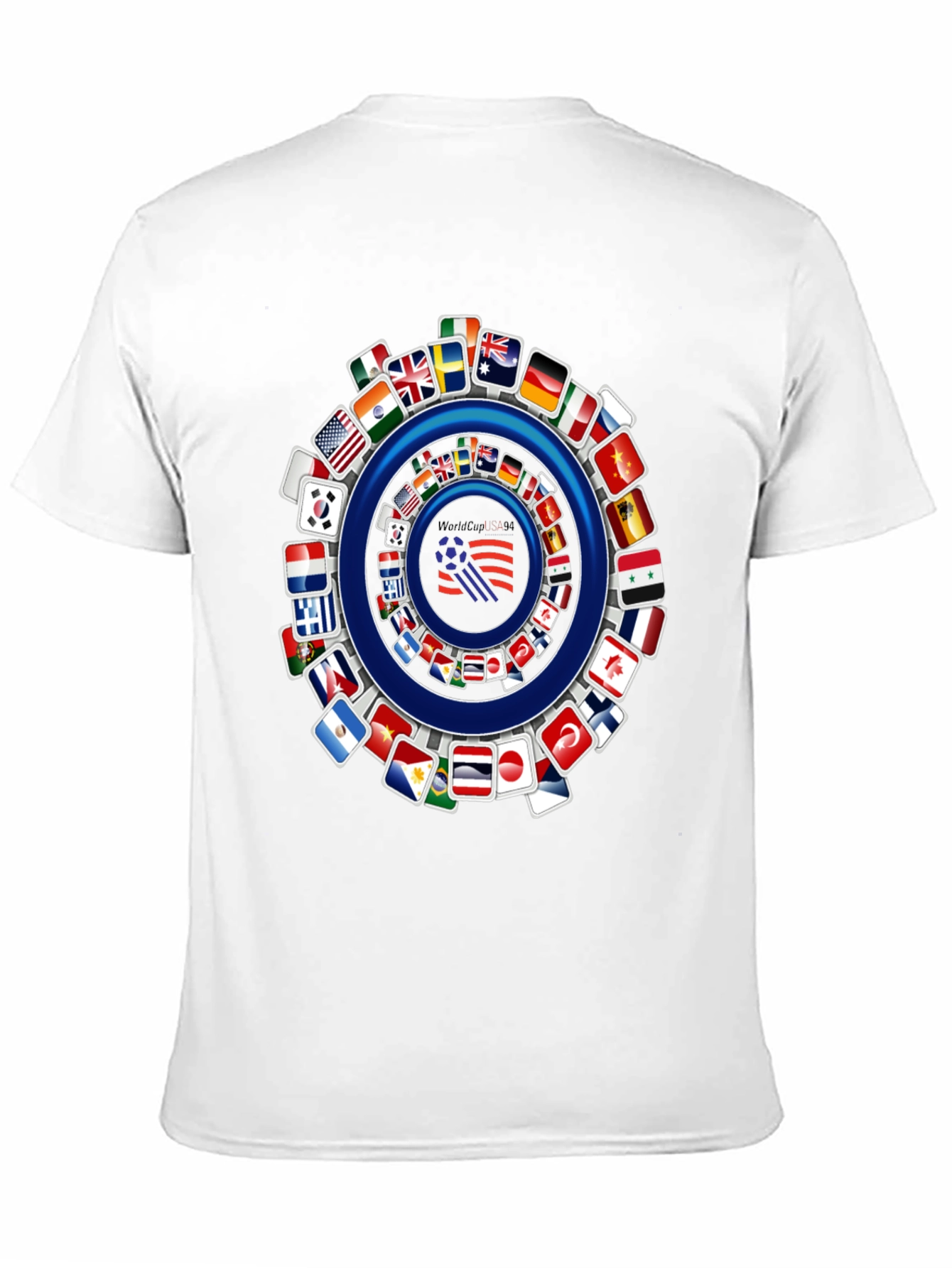 World Flags Soccer Graphic Tee - Soft Cotton