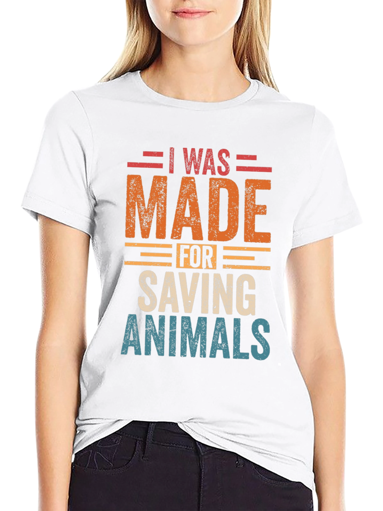 I Was Made for Saving Animals Graphic Tee