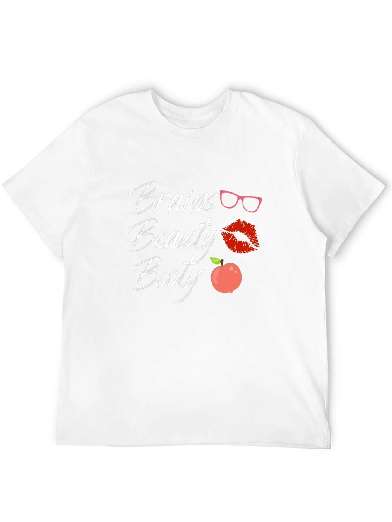 Brains Beauty Booty T-Shirt - Trendy Graphic Tee