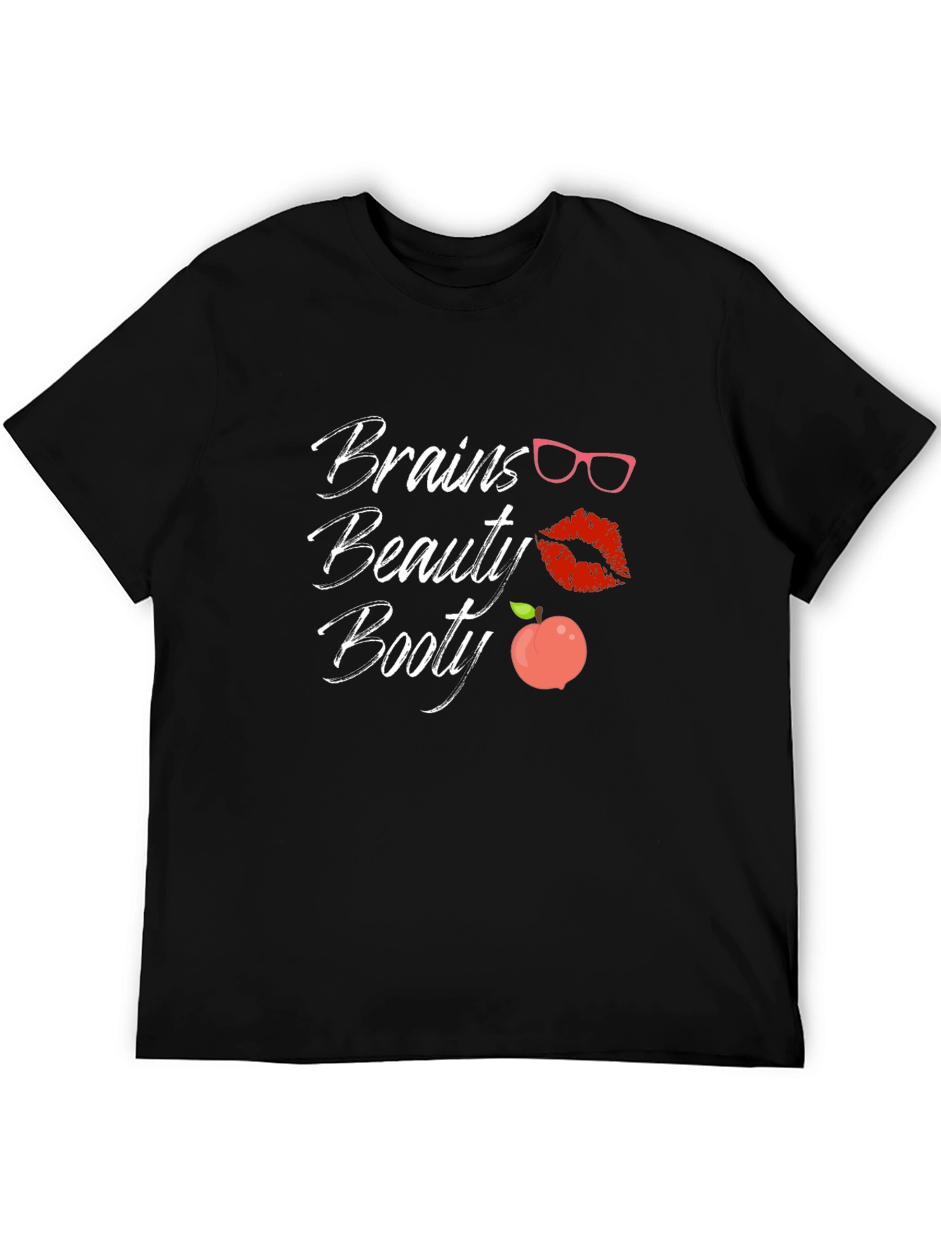 Brains Beauty Booty T-Shirt - Trendy Graphic Tee