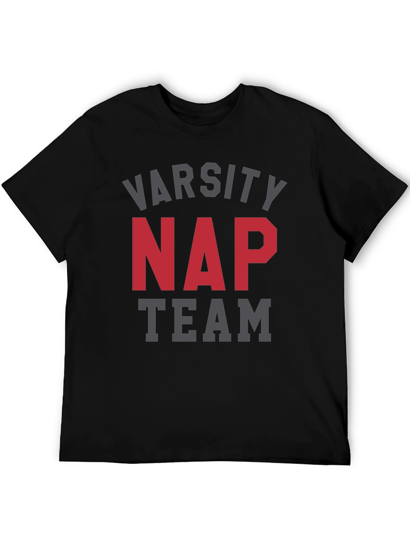Varsity Nap Team Black T-Shirt